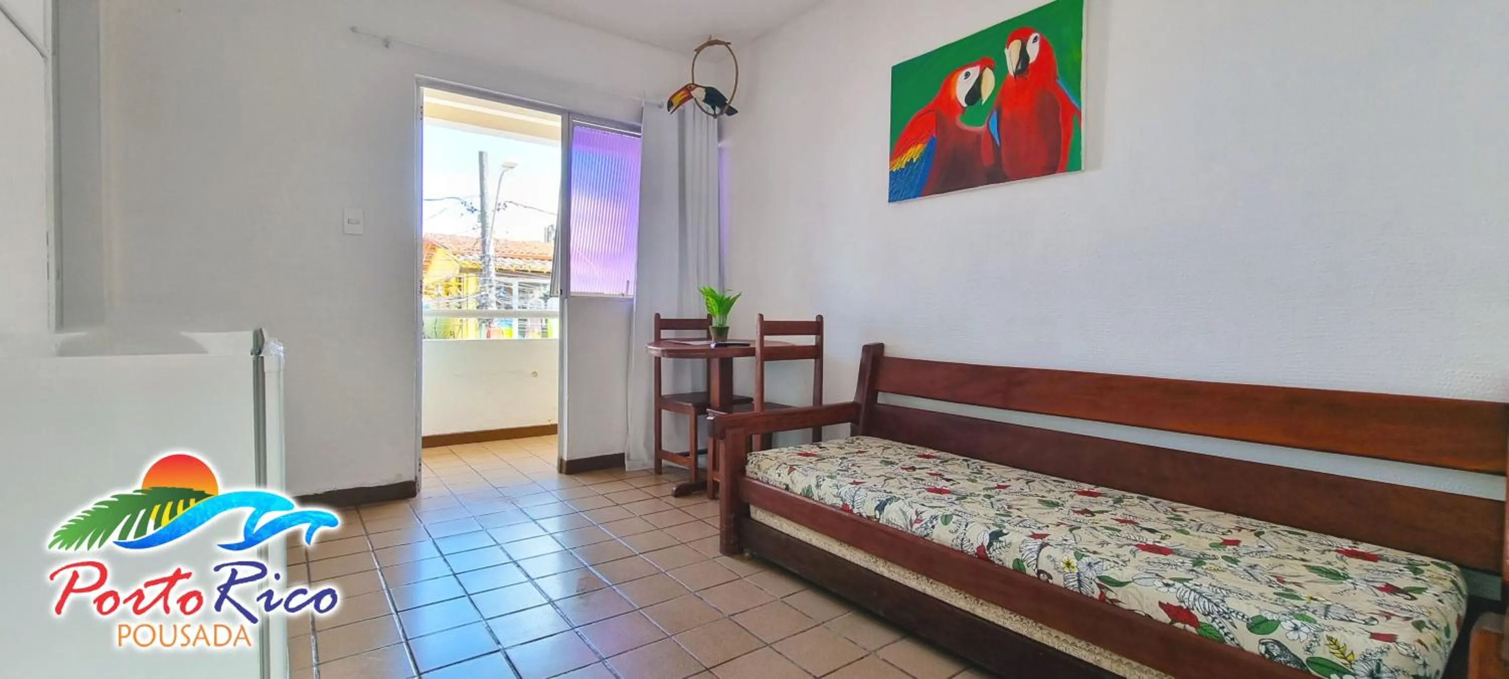 Living room in Pousada Porto Rico