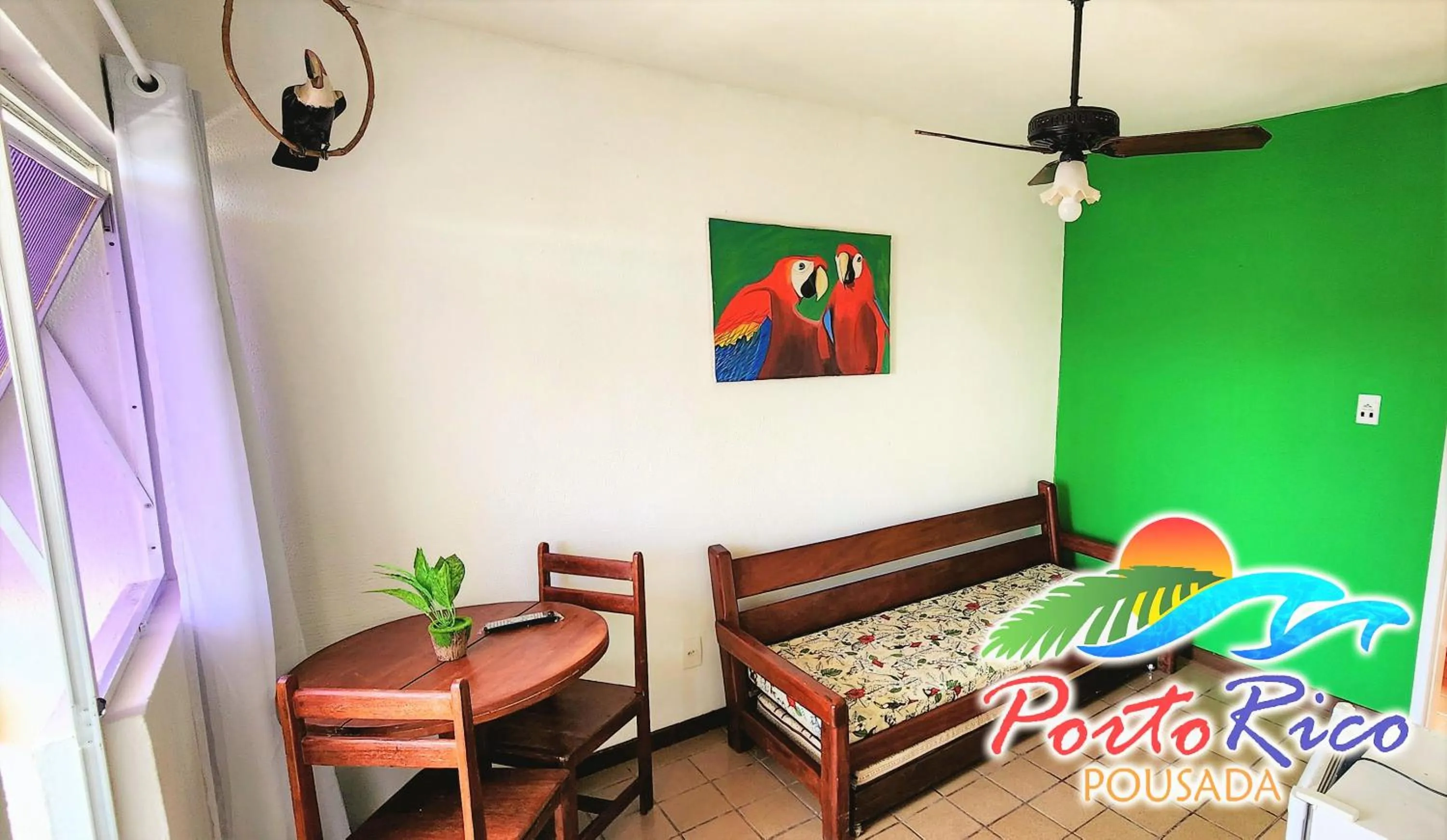 Living room in Pousada Porto Rico