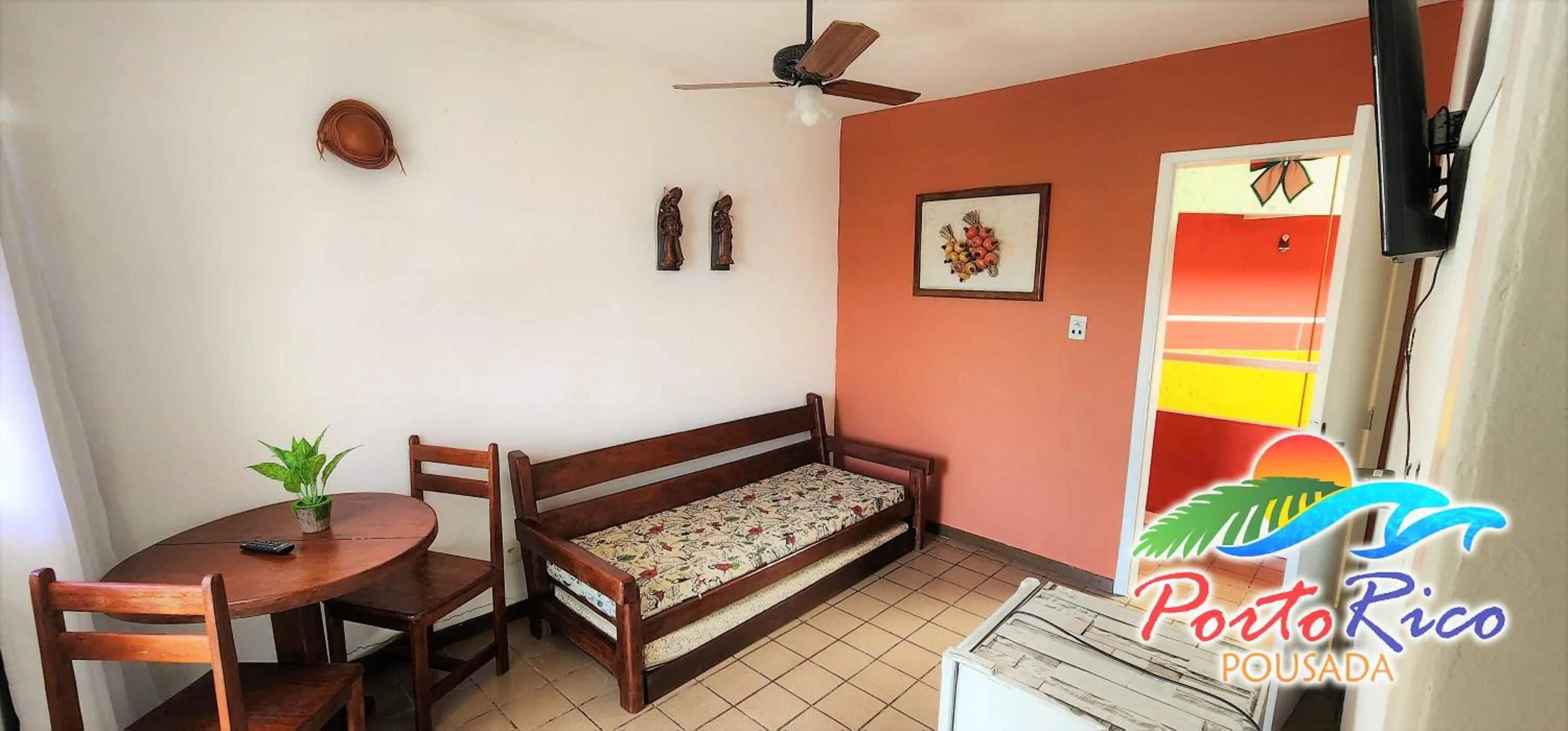 Living room in Pousada Porto Rico