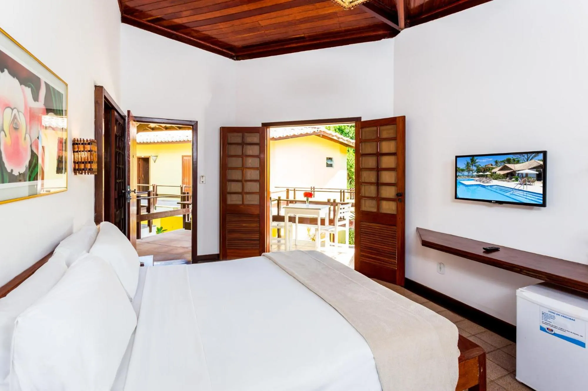 Bedroom, Bed in Arraial Bangalô Praia Hotel
