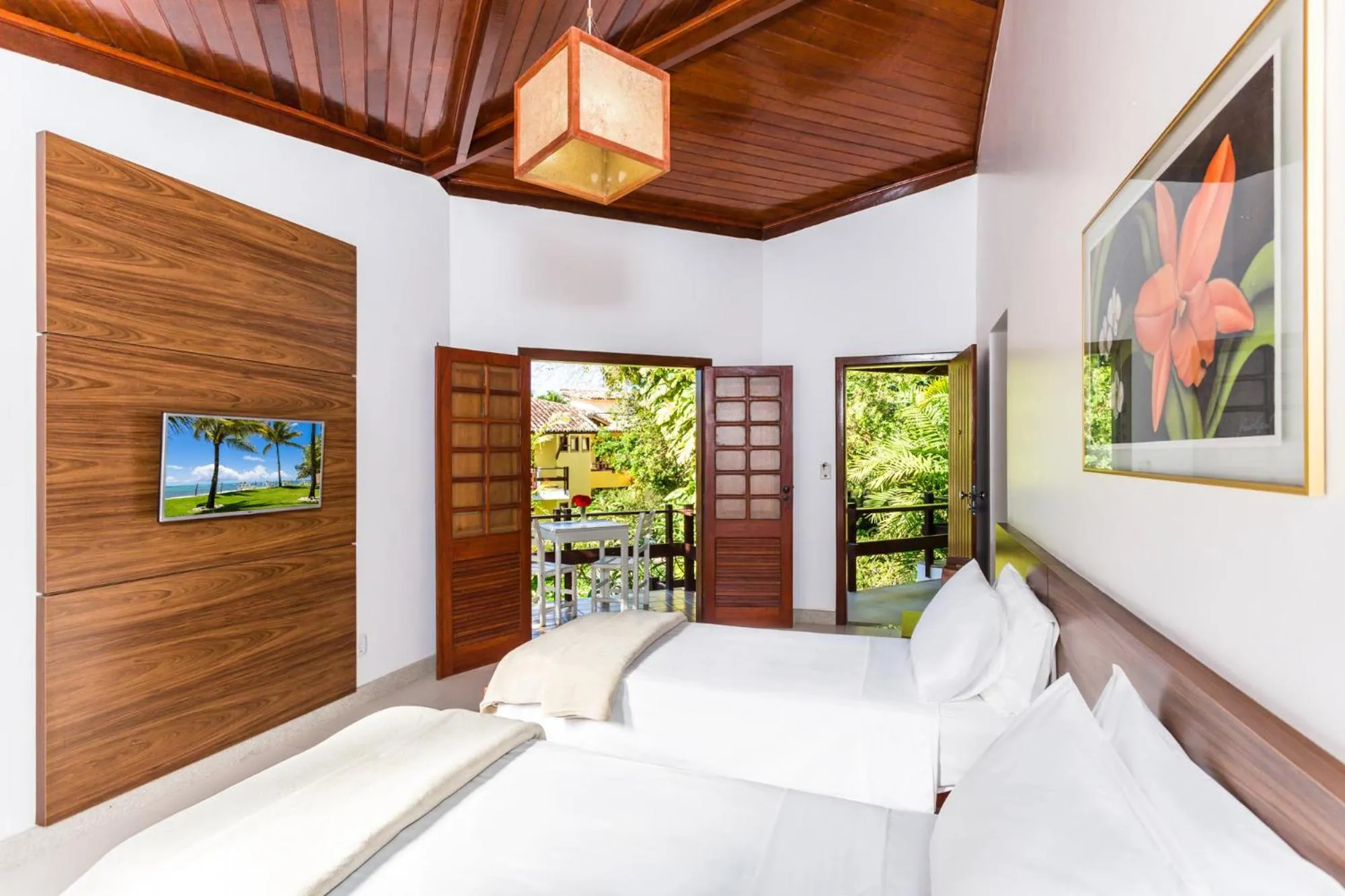 Bedroom, Bed in Arraial Bangalô Praia Hotel