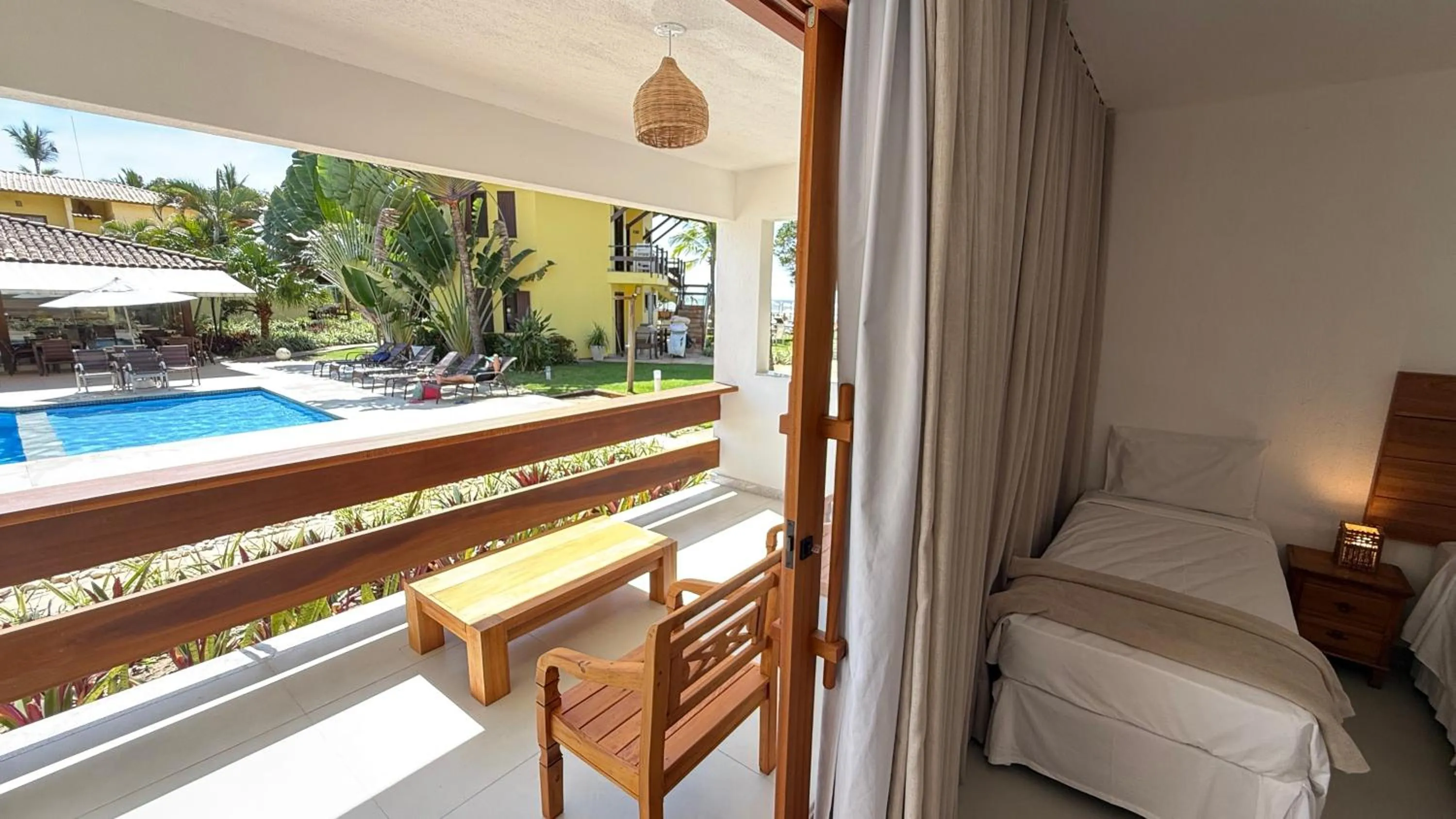 Bed in Arraial Bangalô Praia Hotel