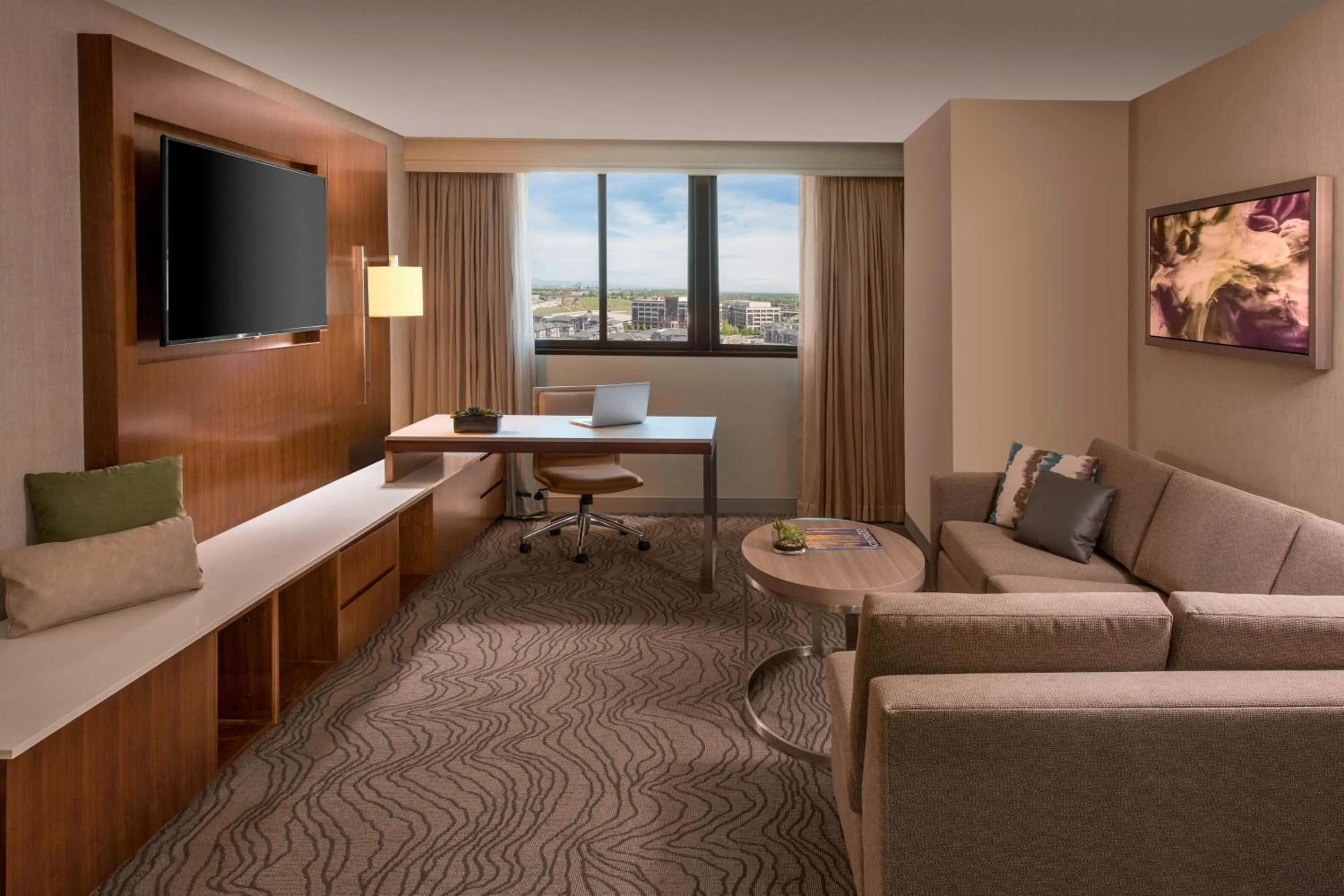 Living room in Denver Marriott Tech Center