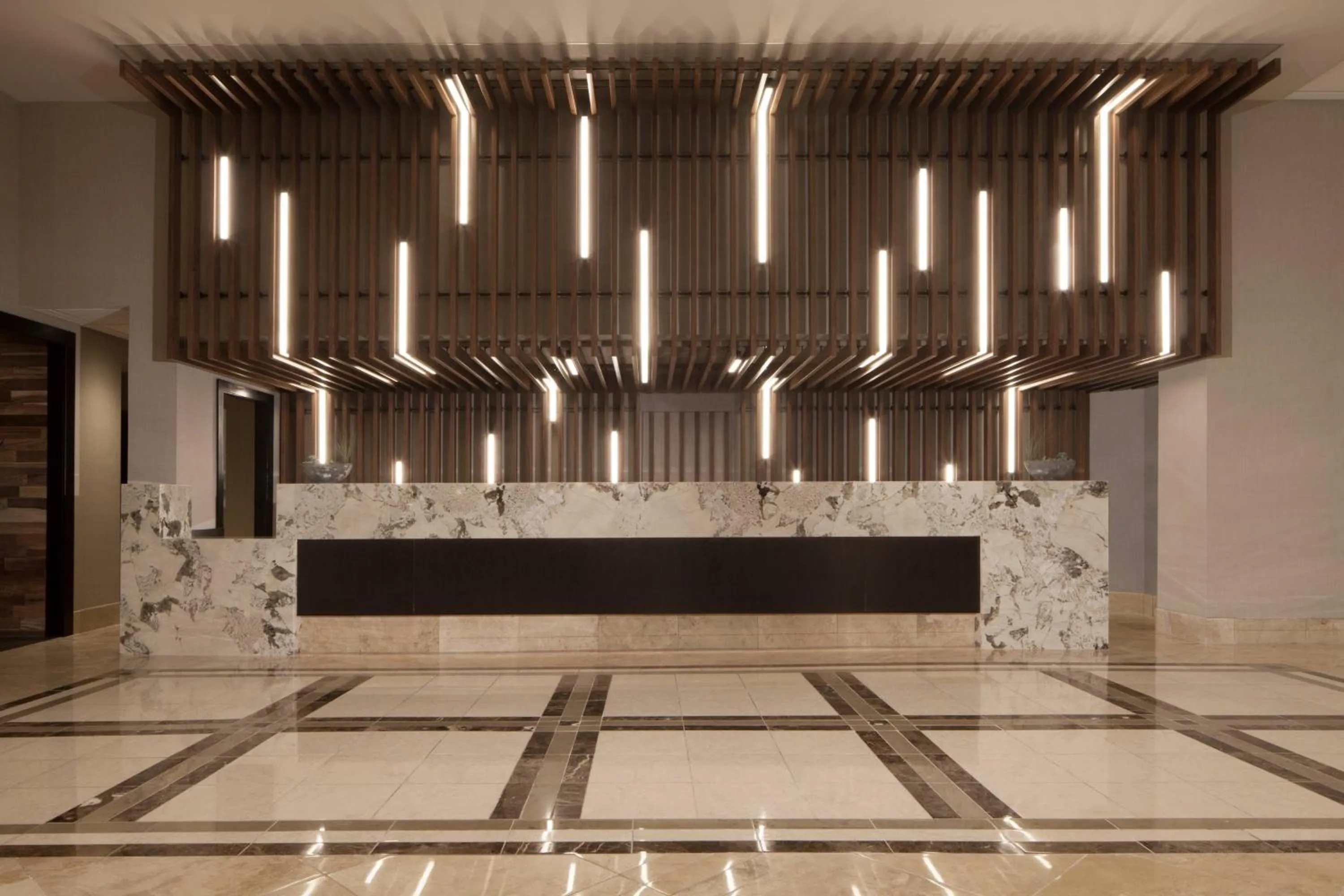 Lobby or reception in Dallas/Fort Worth Airport Marriott