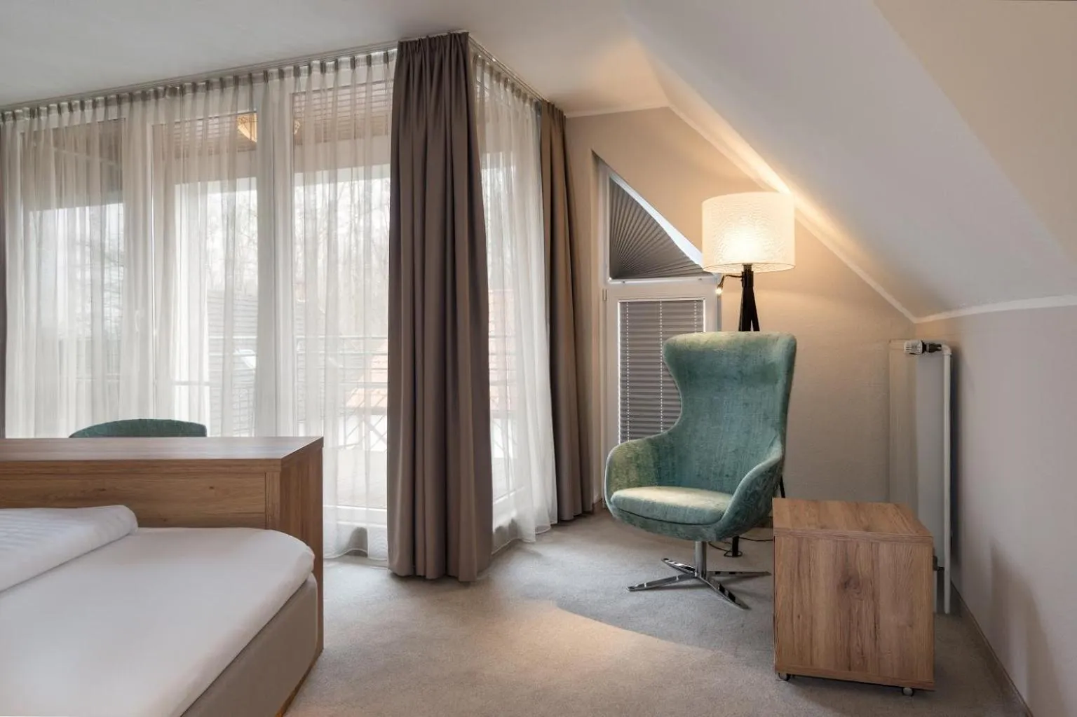 View (from property/room), Bed in Hotel Grosse Klus