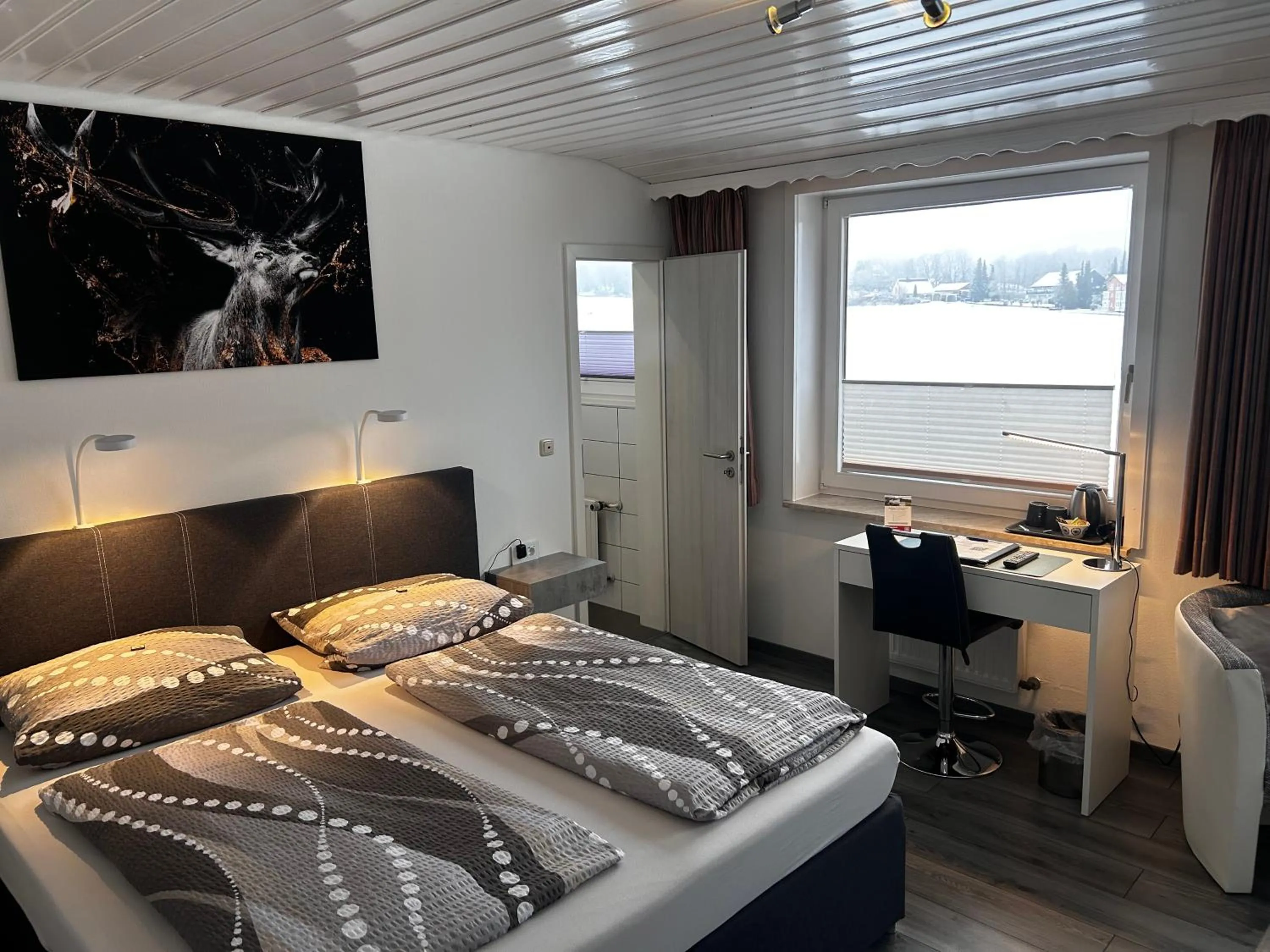 Bed in Hotel Brunnenbach