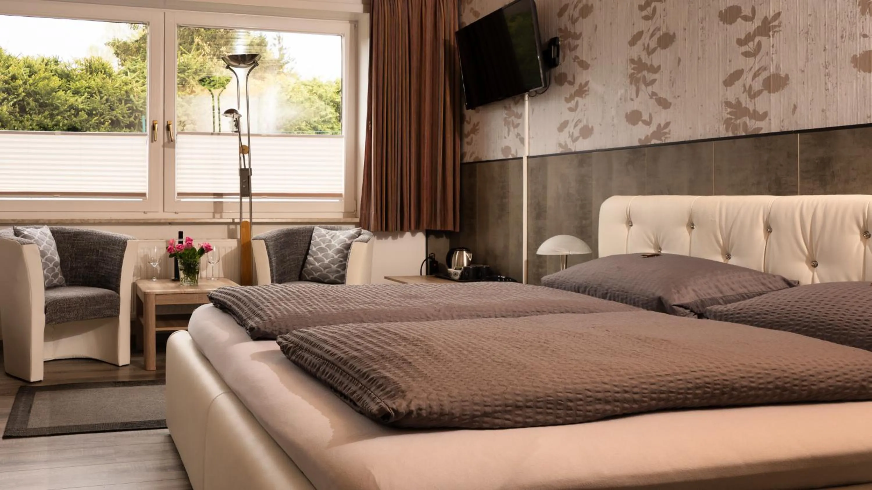 Bed in Hotel Brunnenbach