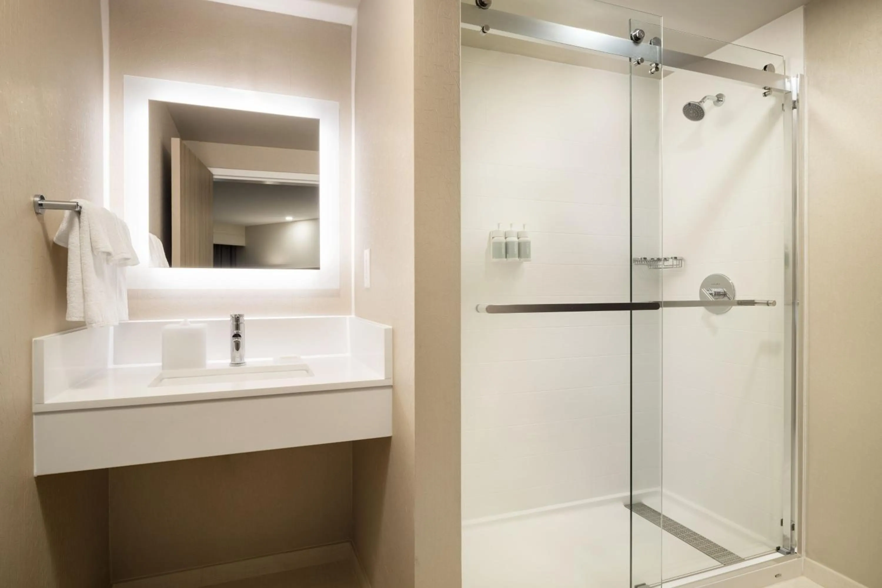 Bathroom in SpringHill Suites Fort Worth University