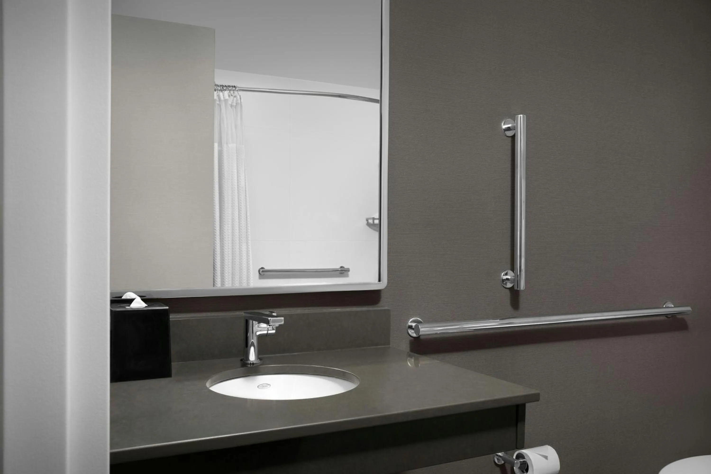 Bathroom in Courtyard Spokane Downtown at the Convention Center