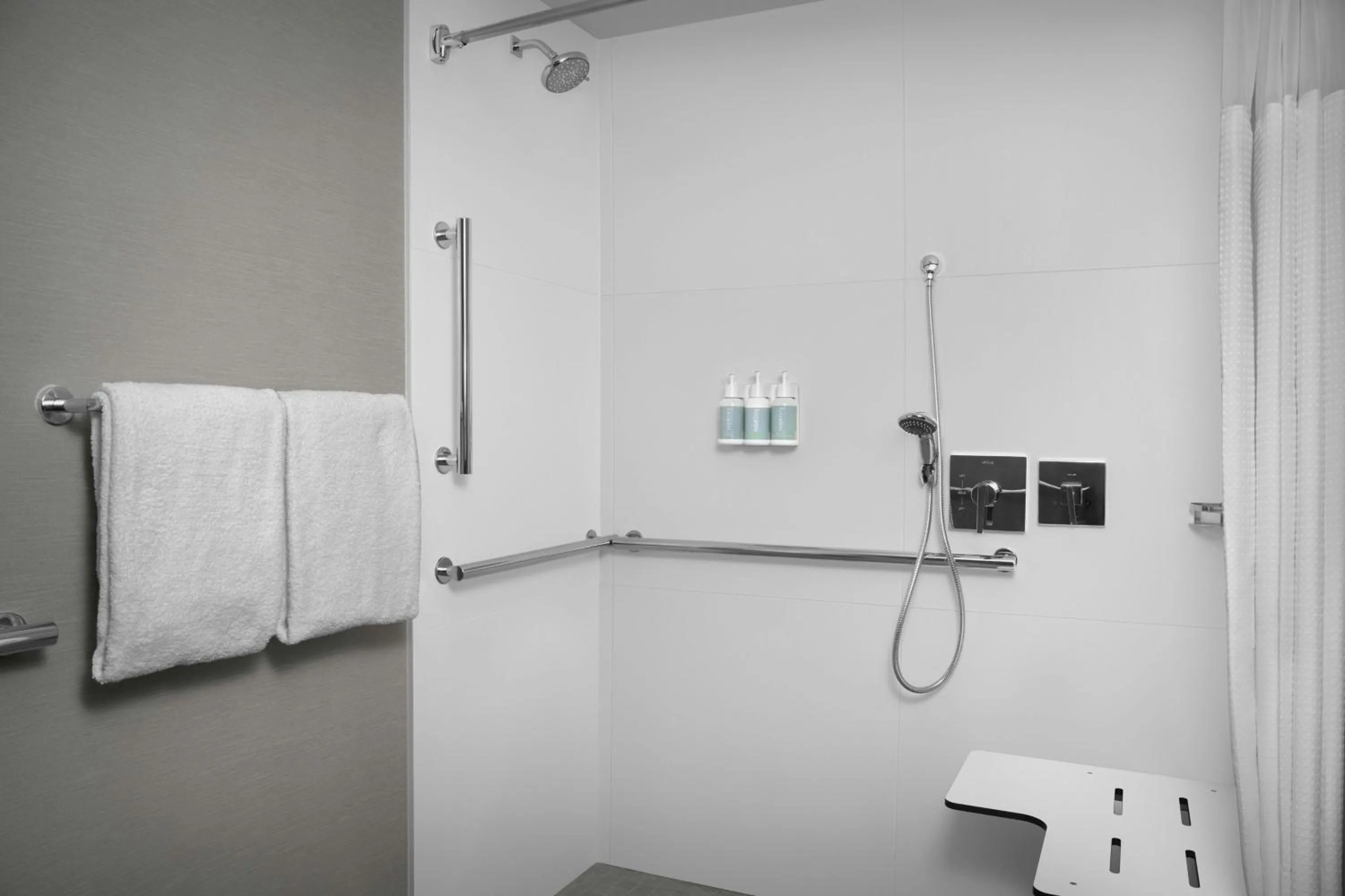 Bathroom in Courtyard Spokane Downtown at the Convention Center