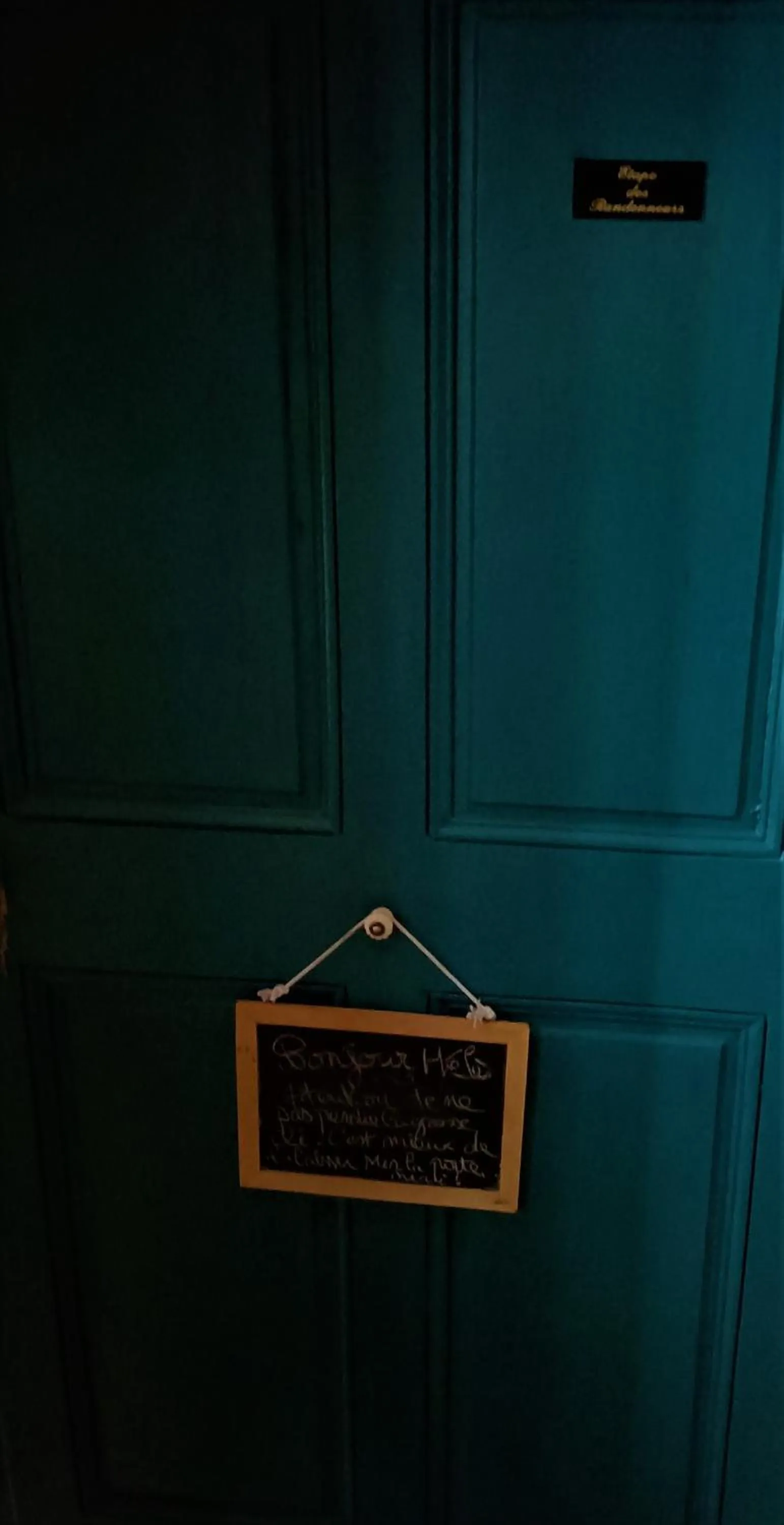 À l'étape des randonneurs