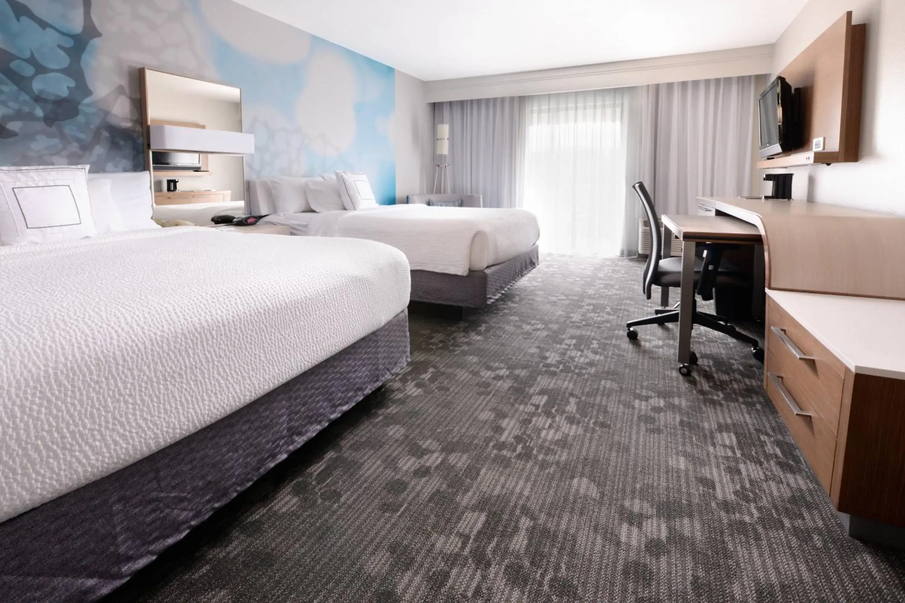 Queen Room with Two Queen Beds - Hearing Accessible in Courtyard by Marriott Houston Northwest Queen Room with Two Queen Beds - Hearing Accessible in Courtyard by Marriott Houston Northwest