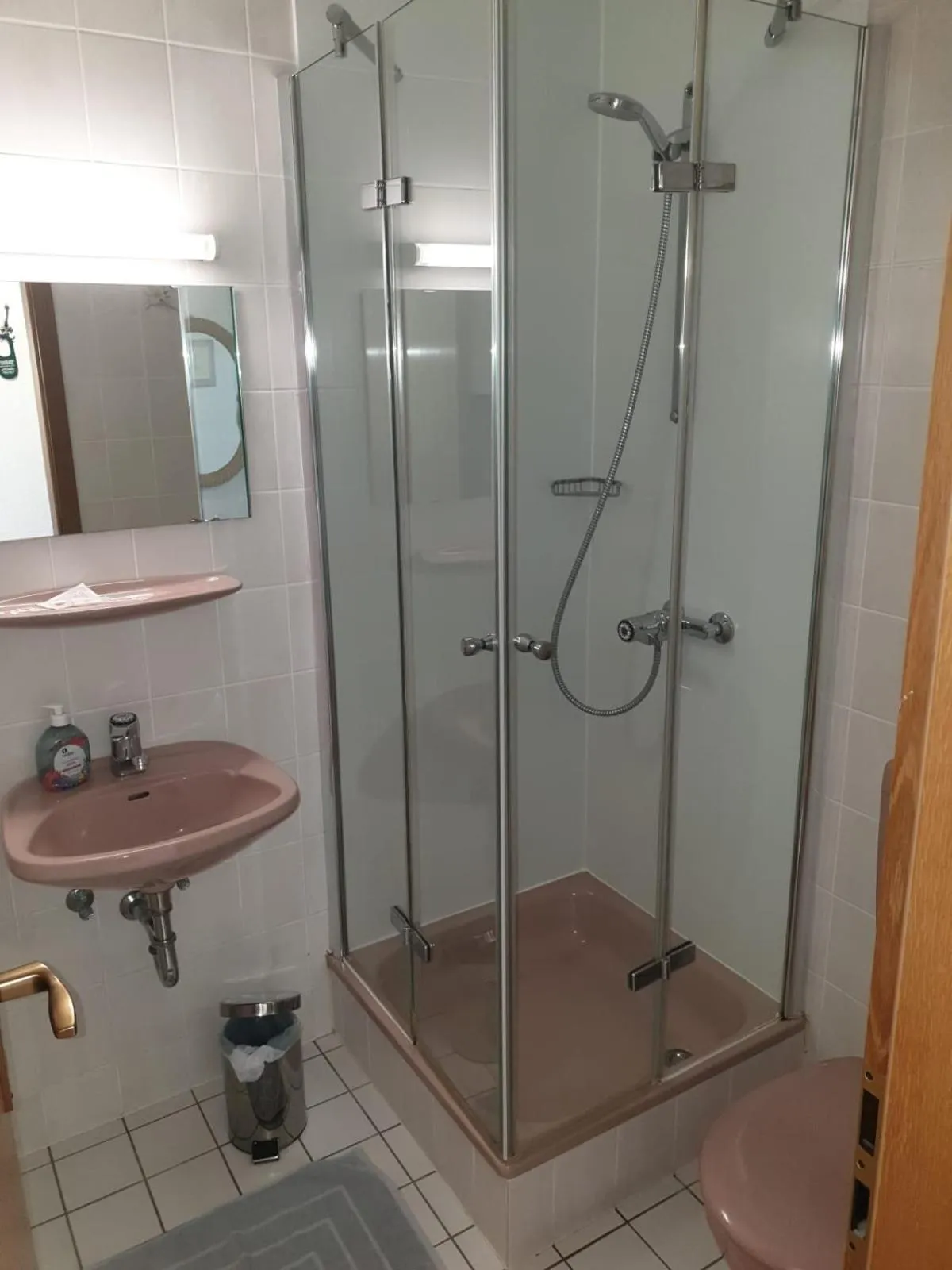 Shower in Hotel Schweizerhof