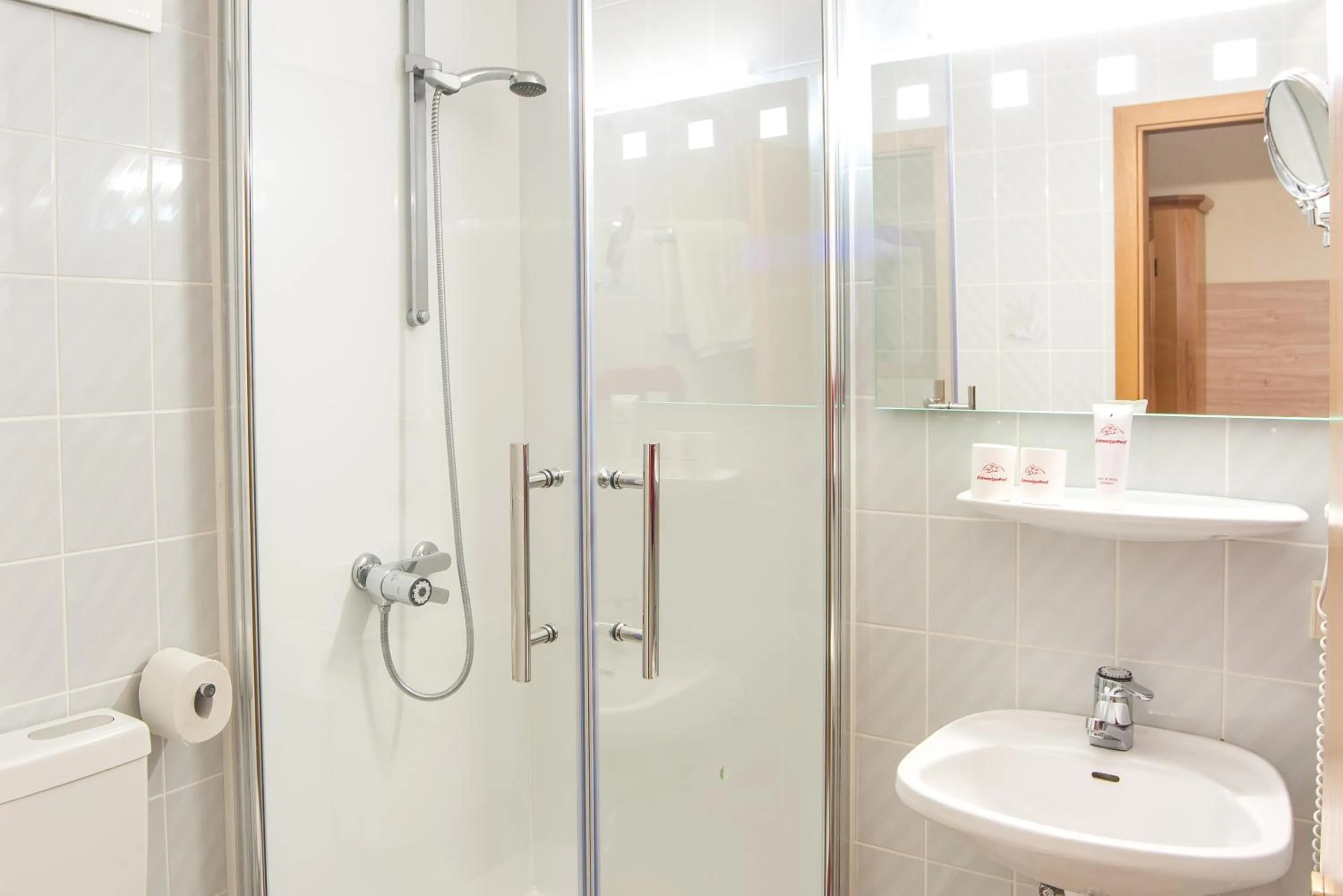 Shower in Hotel Schweizerhof