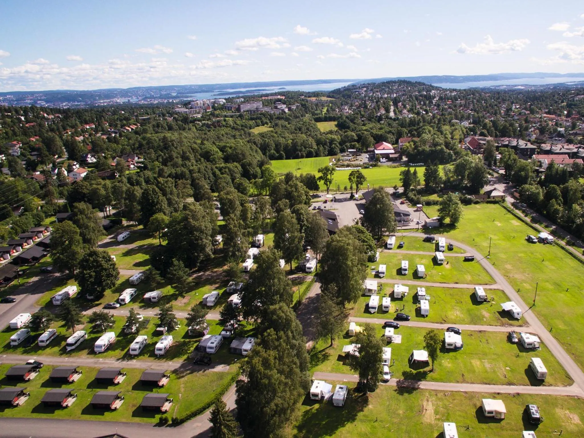 Natural landscape in Topcamp Bogstad - Oslo