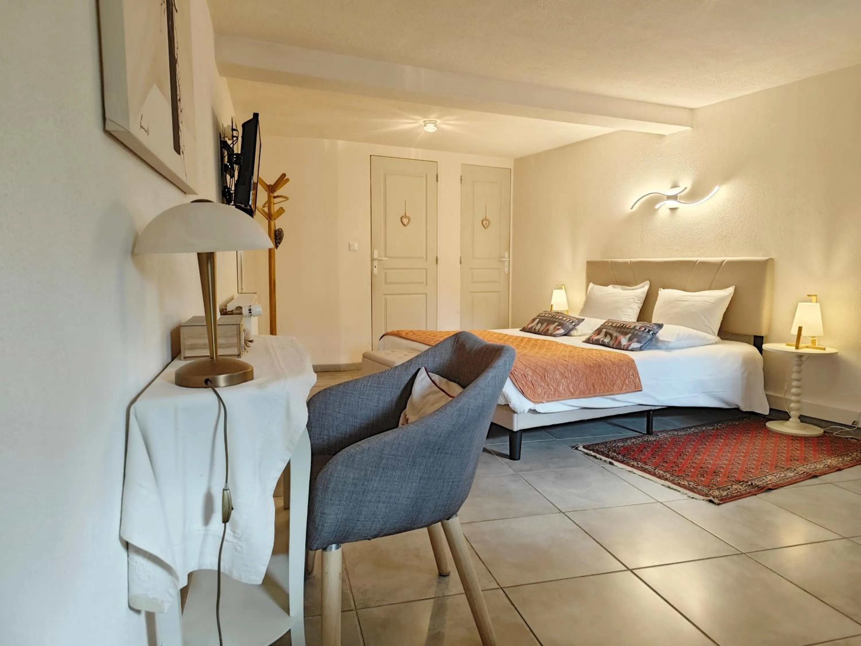 Bed in Maison d'hôtes Aux Deux Cigognes