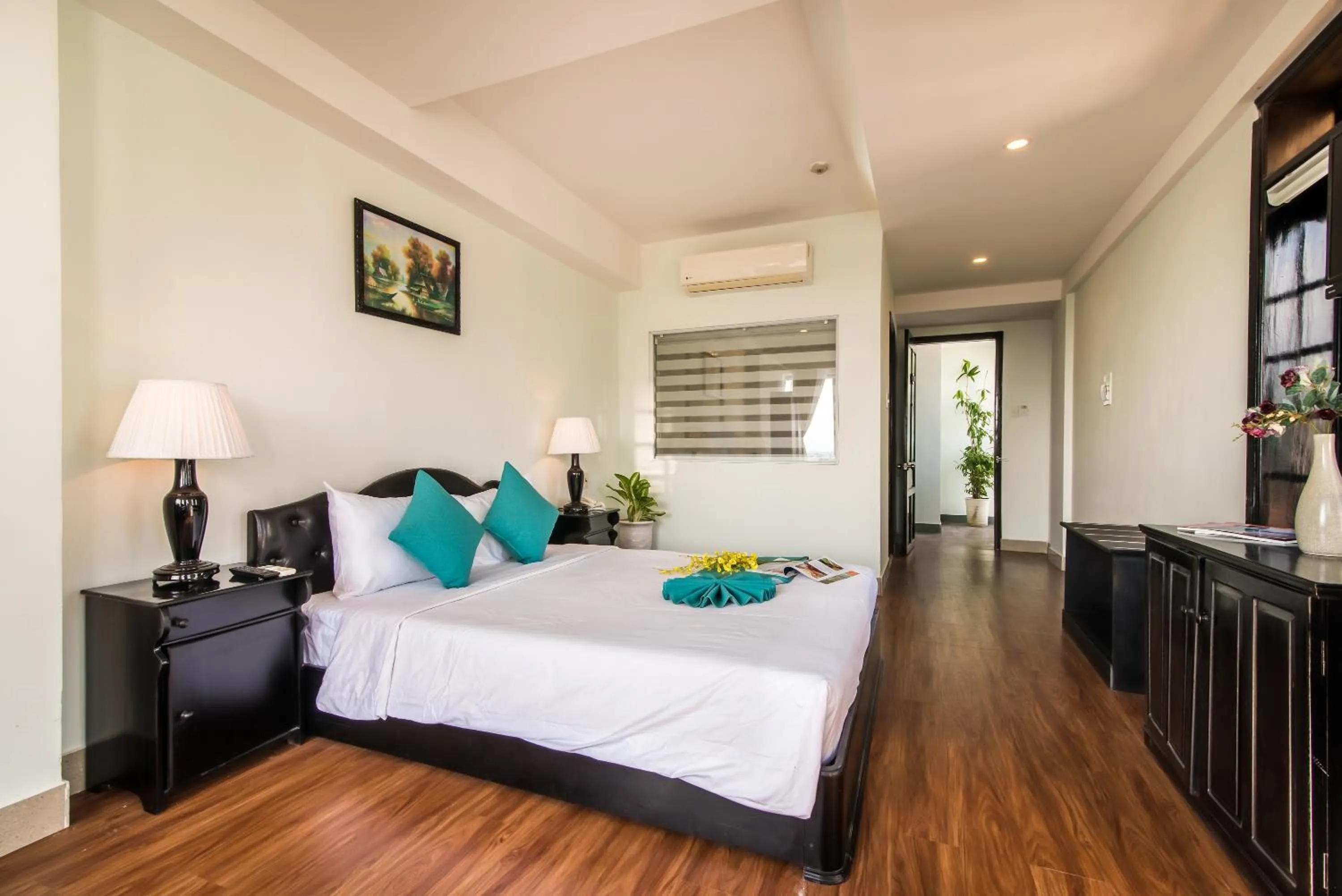 Photo of the whole room, Bed in The Sunriver Boutique Hotel Hue