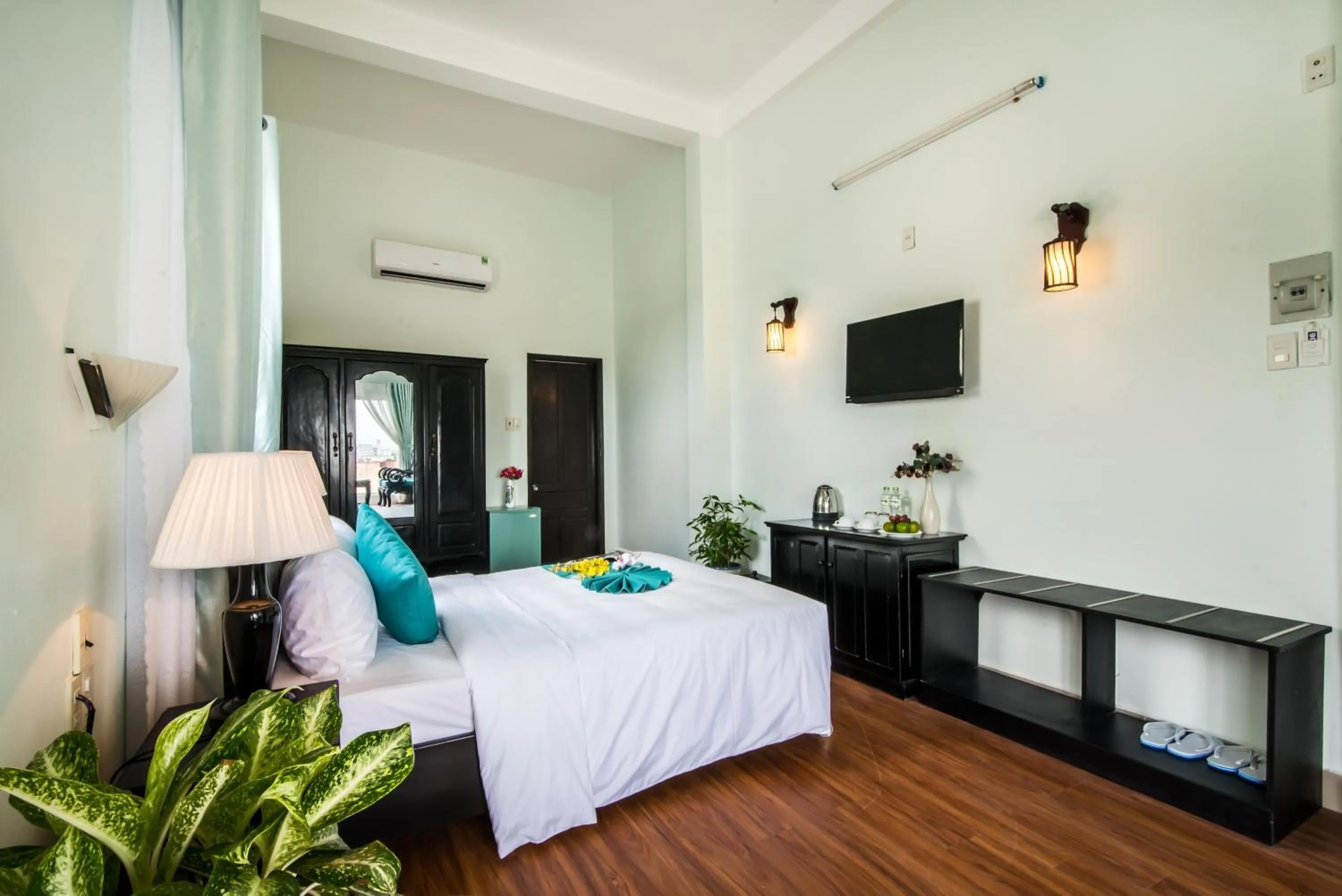 Photo of the whole room, Bed in The Sunriver Boutique Hotel Hue