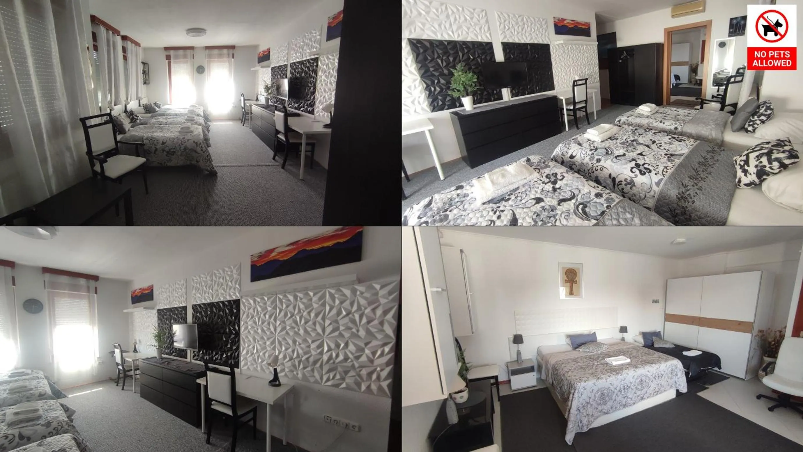 Bed in Le Rose Suites & Park Hotel