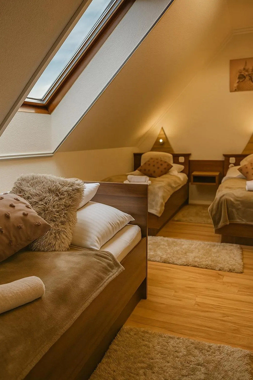 Bed in Le Rose Suites & Park Hotel