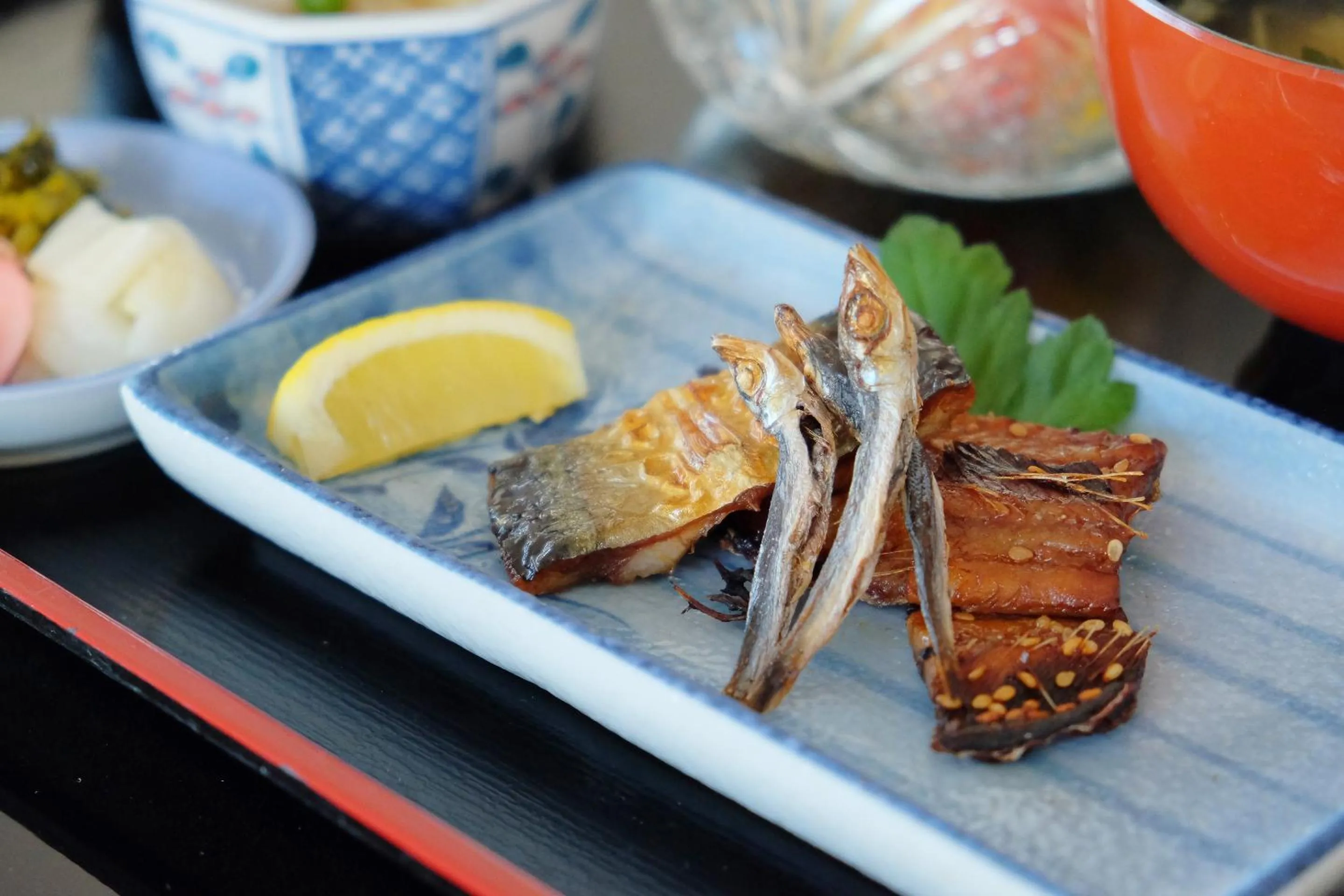 Food close-up in Hotel Sunset Susami