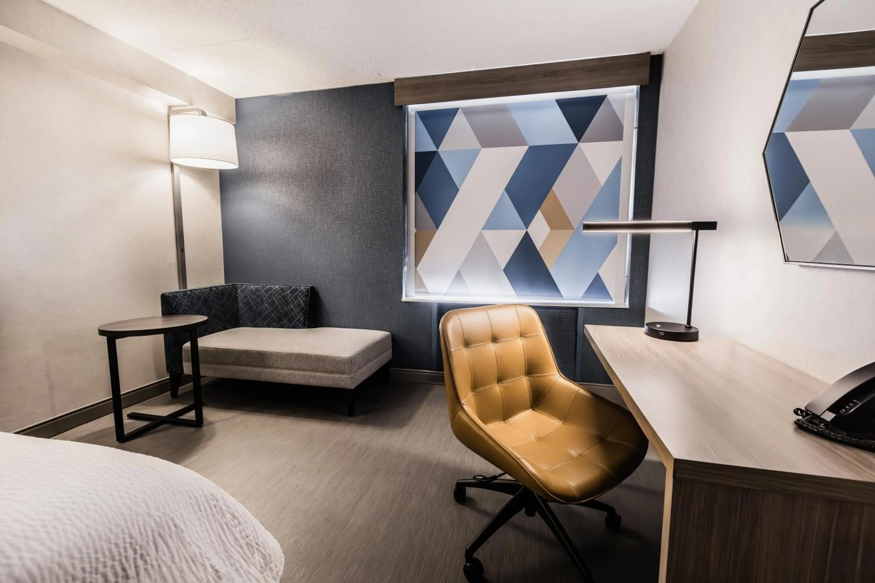 Seating area, Bed in Holiday Inn Express Toronto-North York by IHG