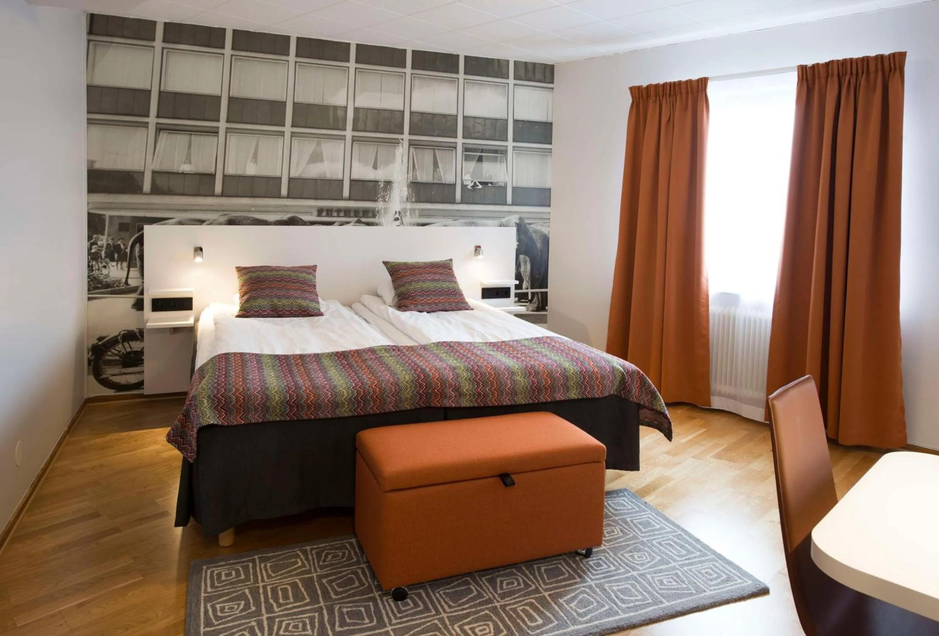 Bedroom, Bed in Scandic Värnamo