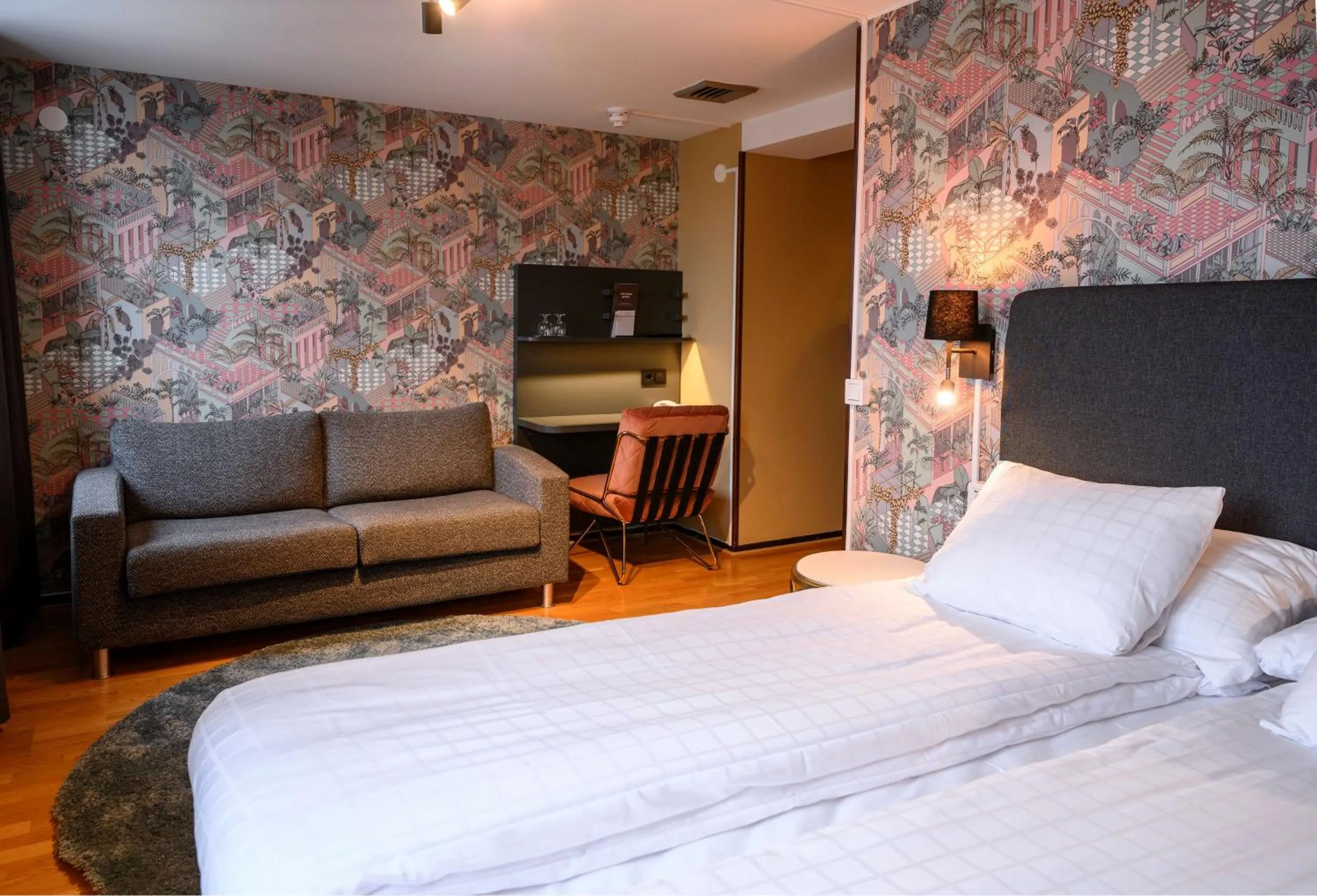 Bedroom, Bed in Scandic Värnamo