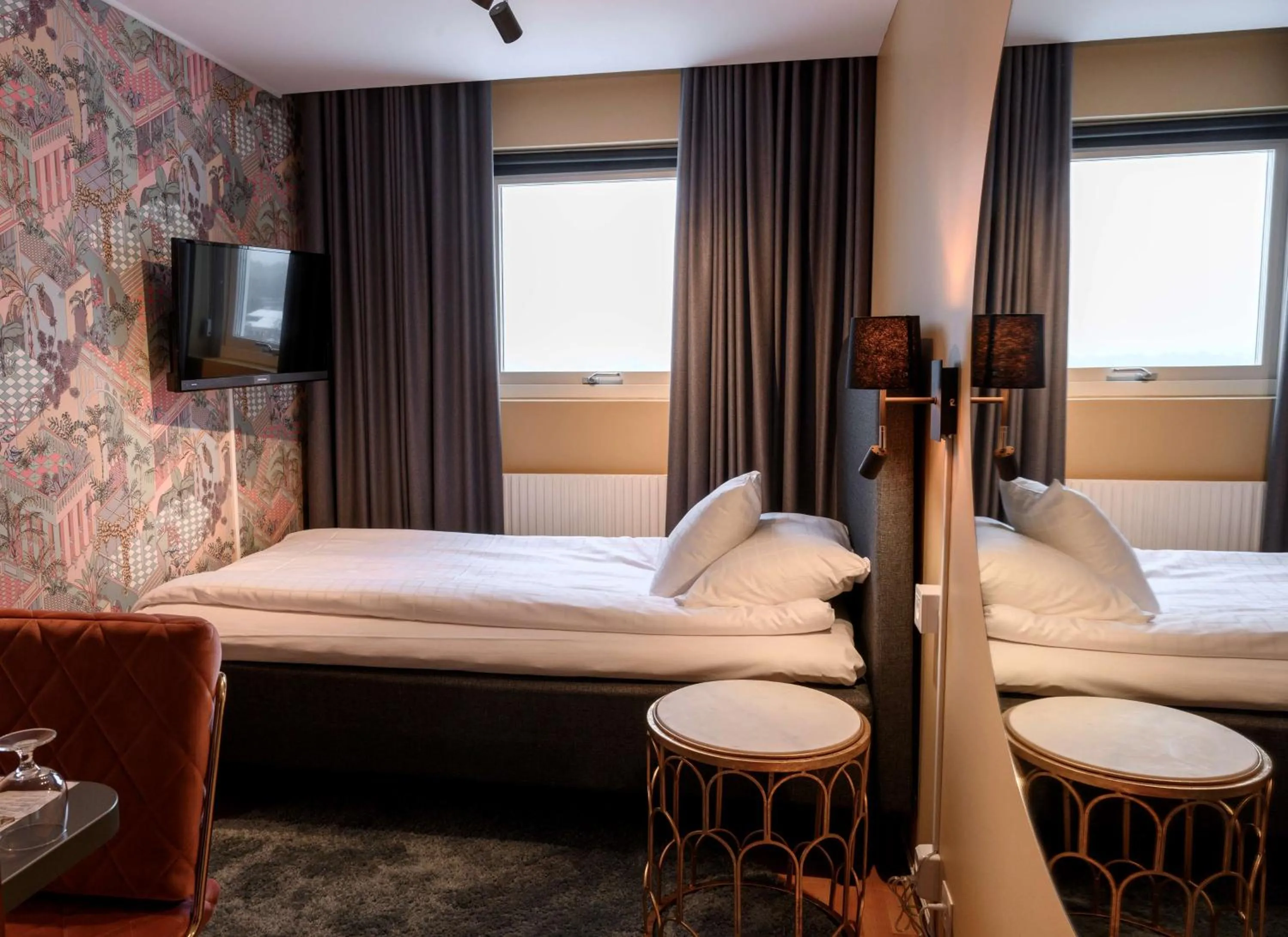 Bedroom, Bed in Scandic Värnamo