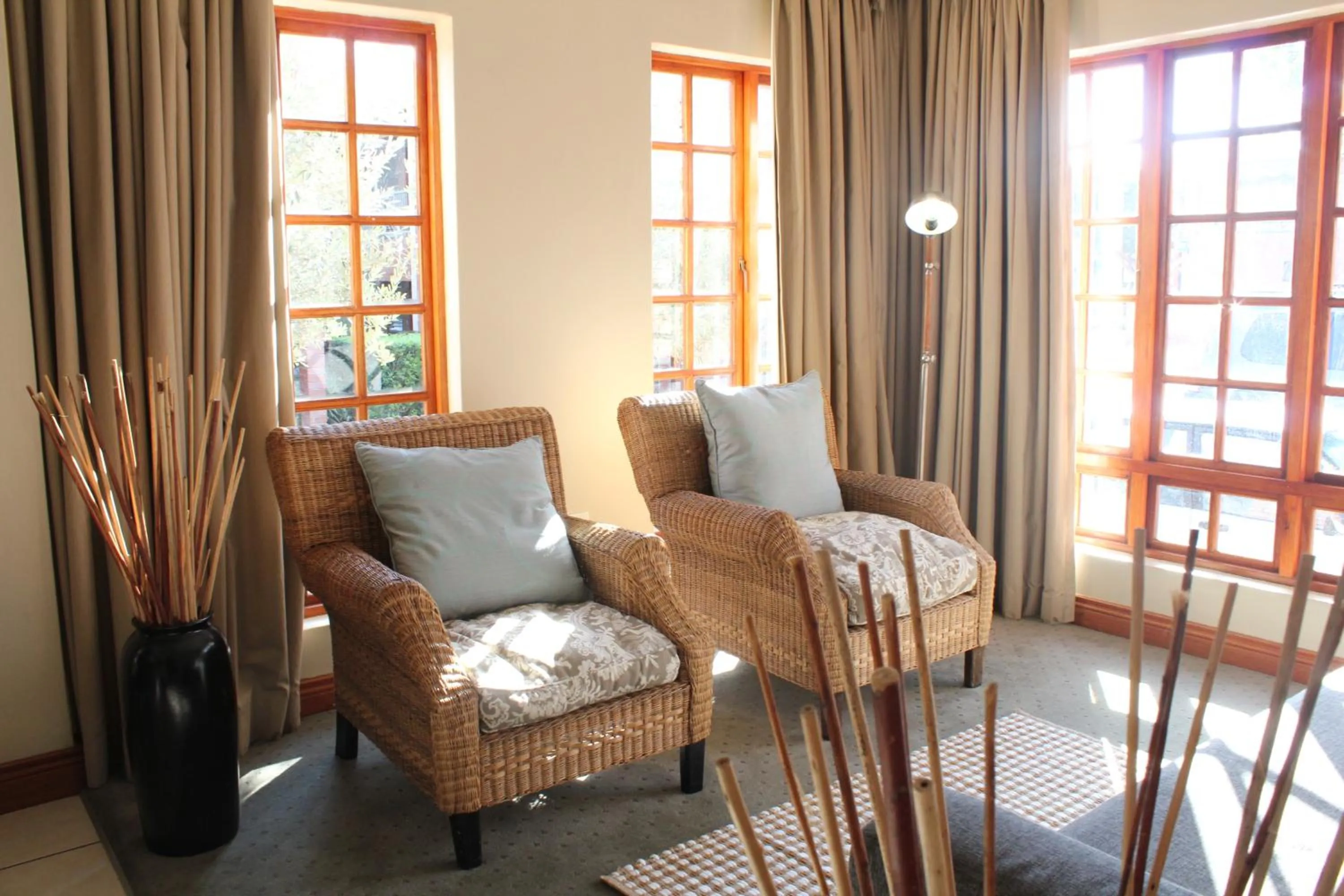 Seating area in Mosate Lodge