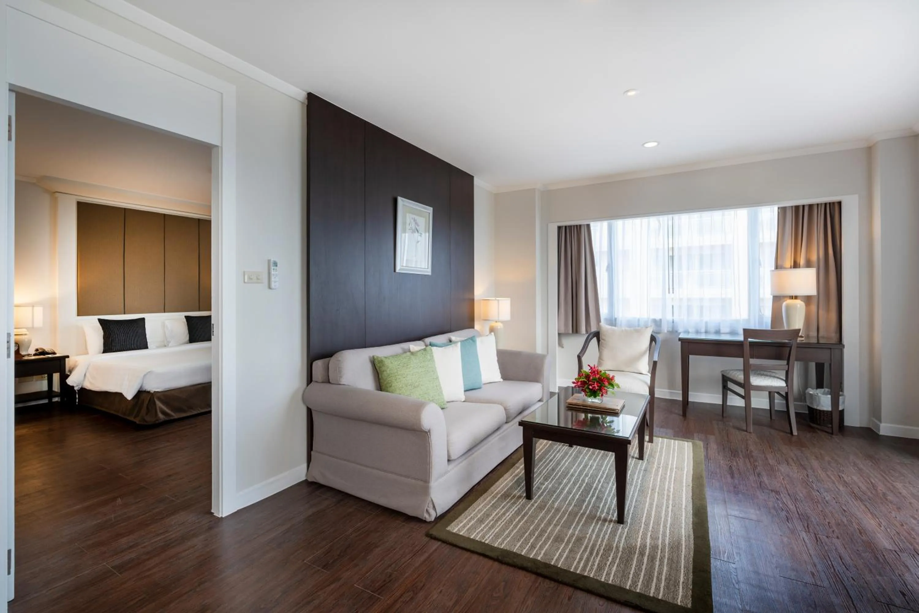 Living room, Bed in Kantary Bay Hotel And Serviced Apartment Rayong