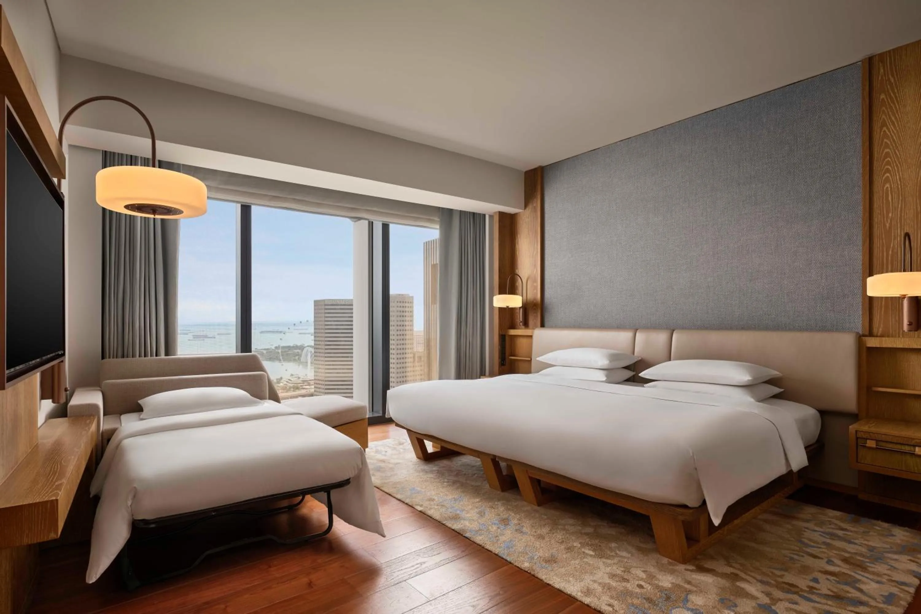 Bedroom, Bed in Andaz Singapore, By Hyatt