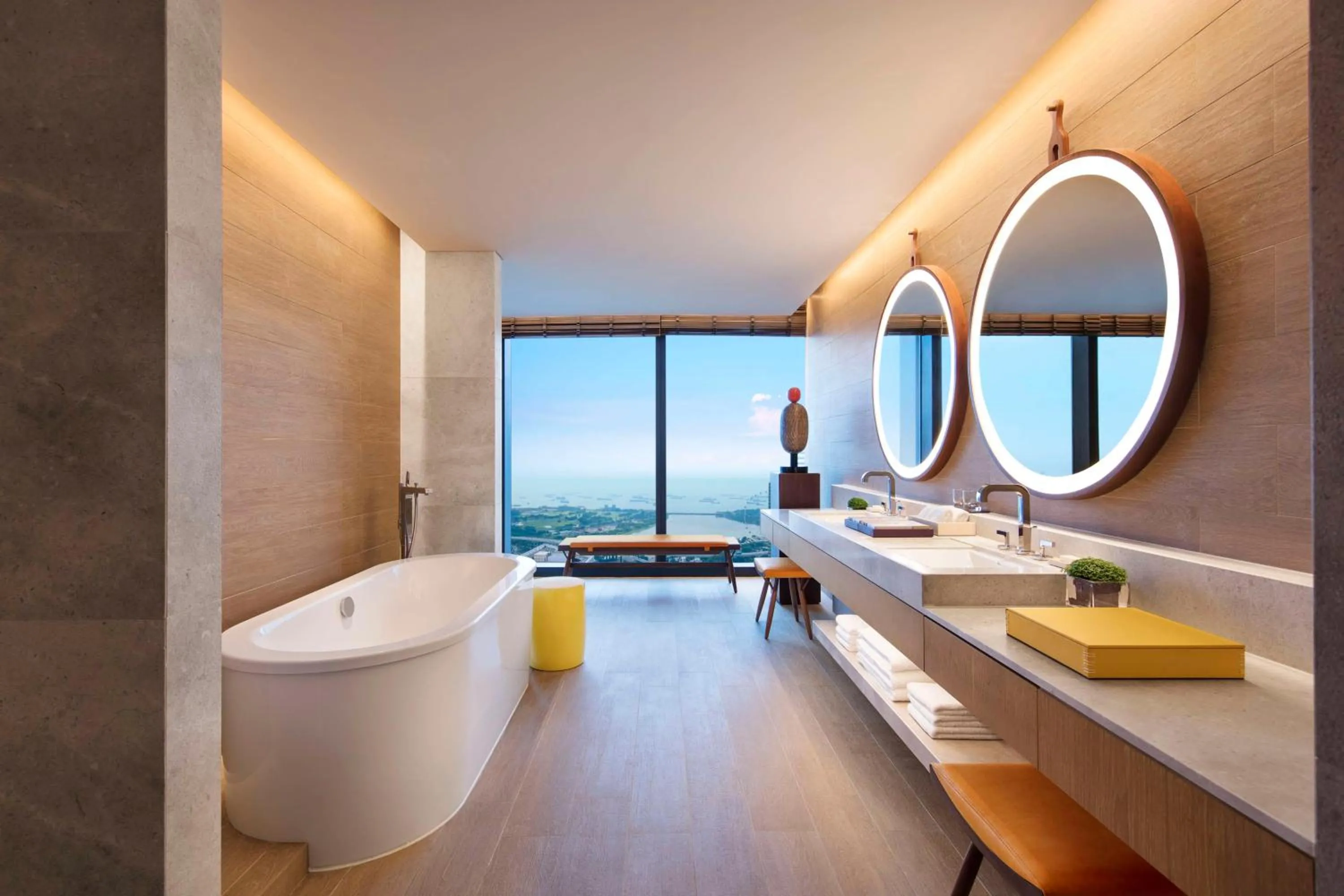 Bathroom in Andaz Singapore, By Hyatt