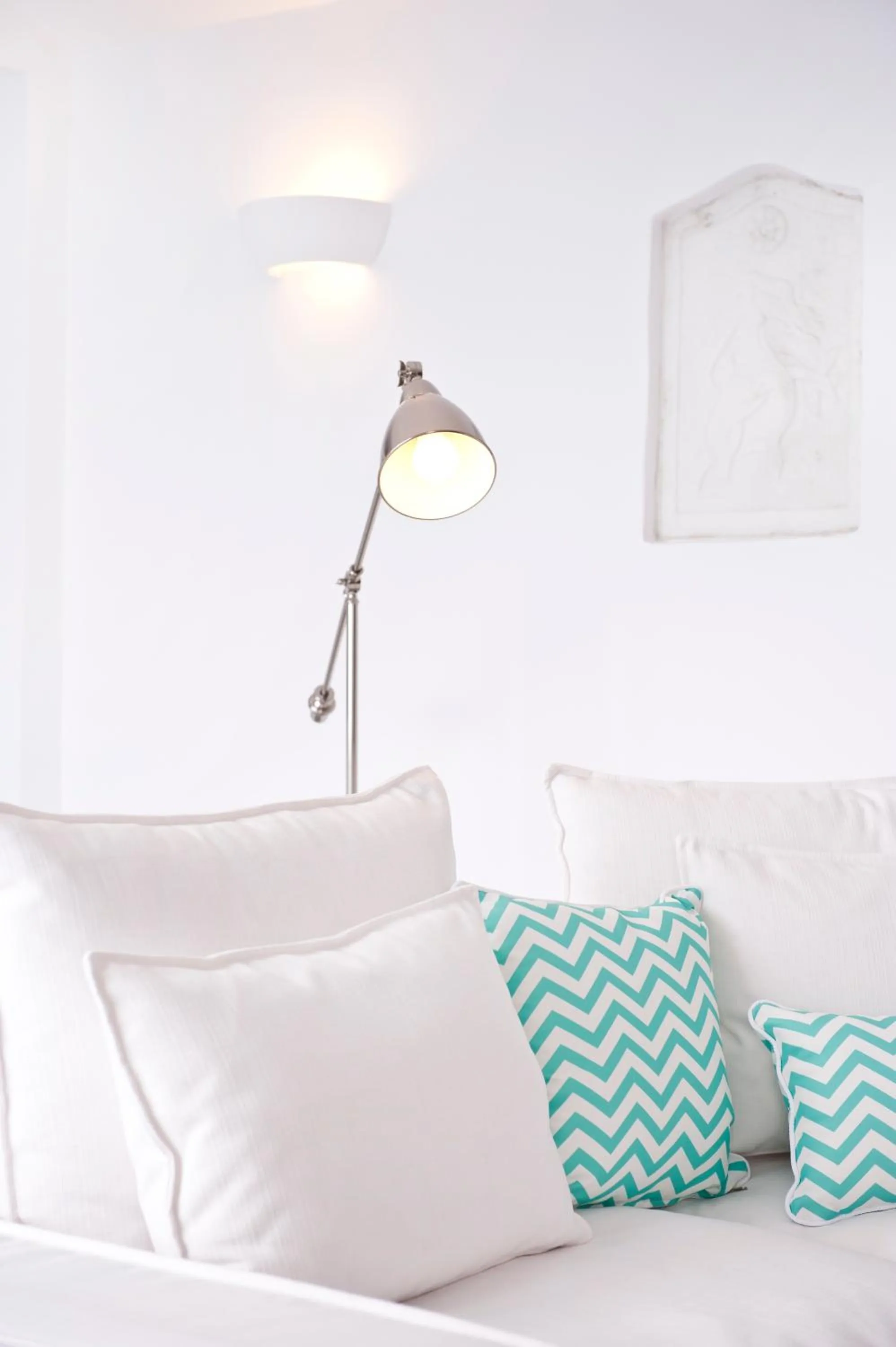 Decorative detail, Bed in Agali Houses