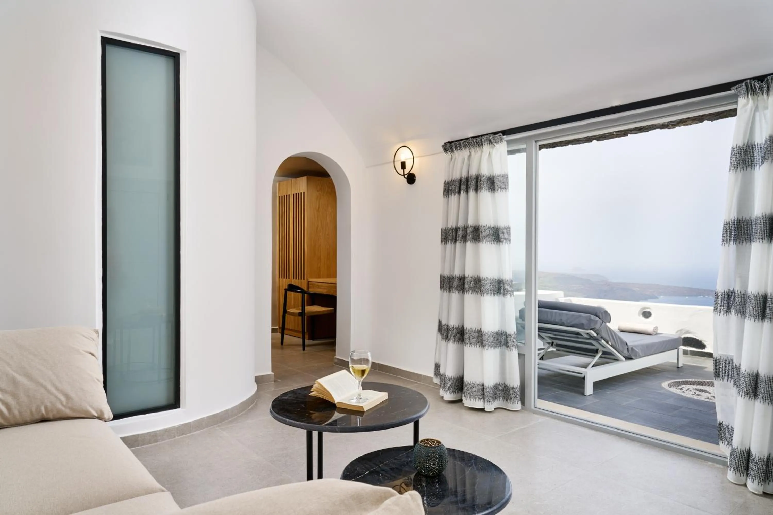 Balcony/Terrace, Bed in Agali Houses