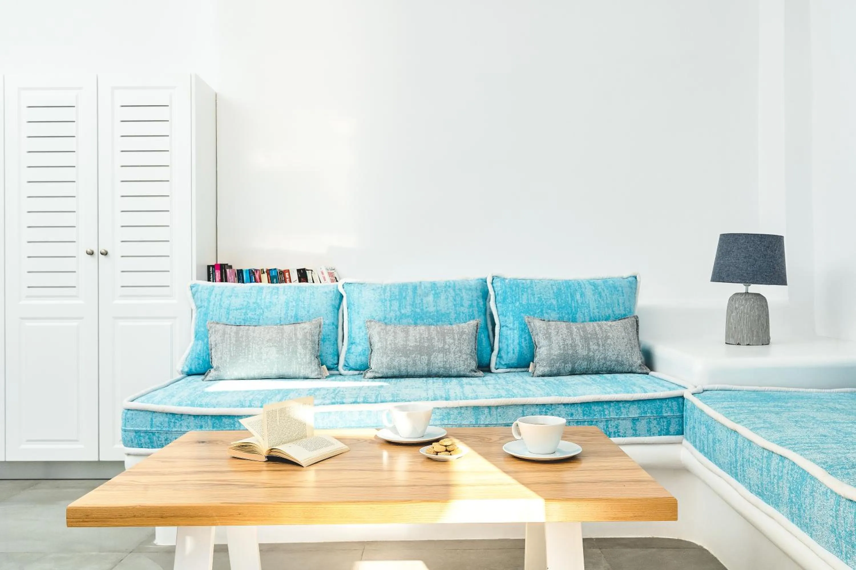 Living room, Bed in Agali Houses