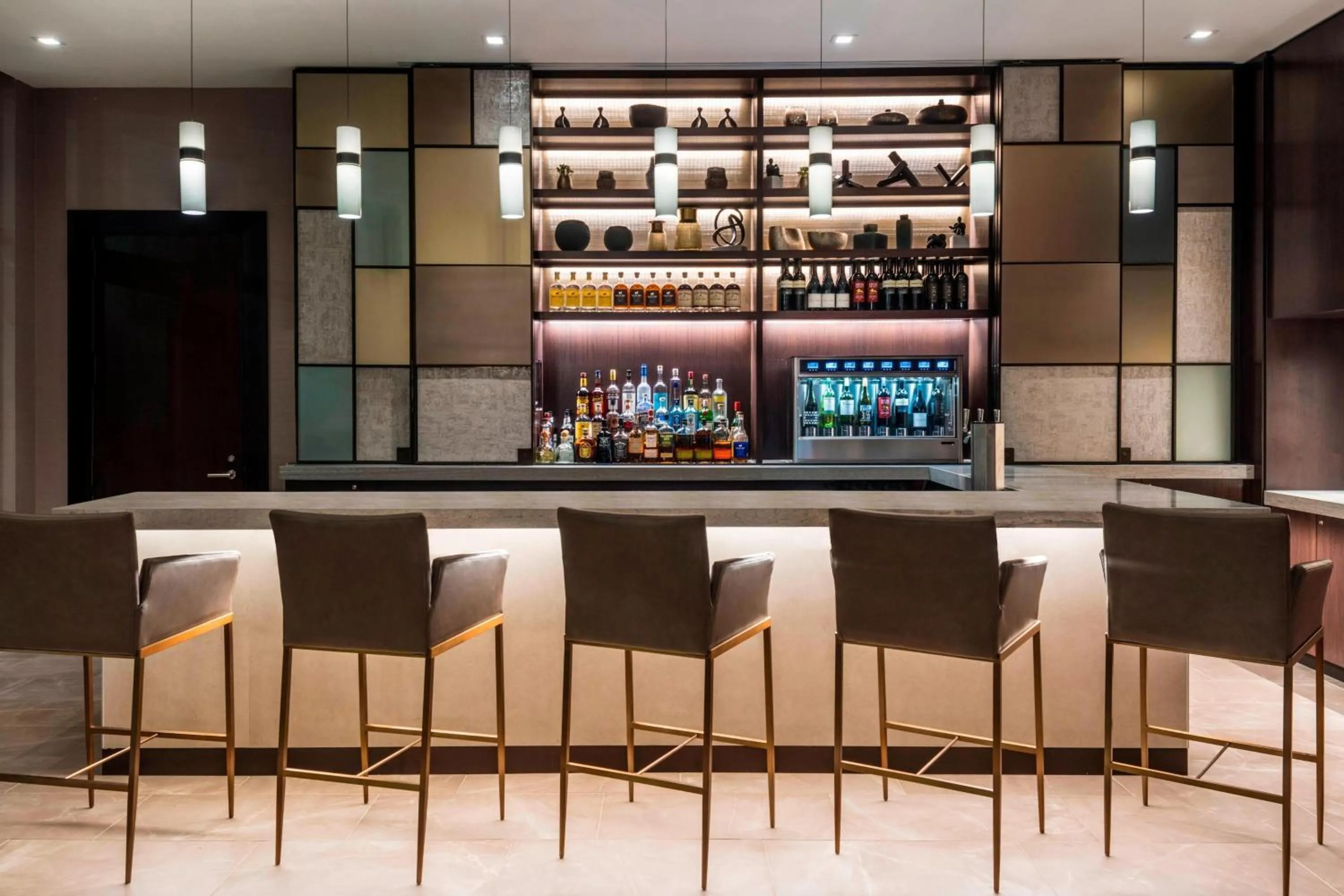 Lounge or bar in AC Hotel by Marriott Boston Downtown