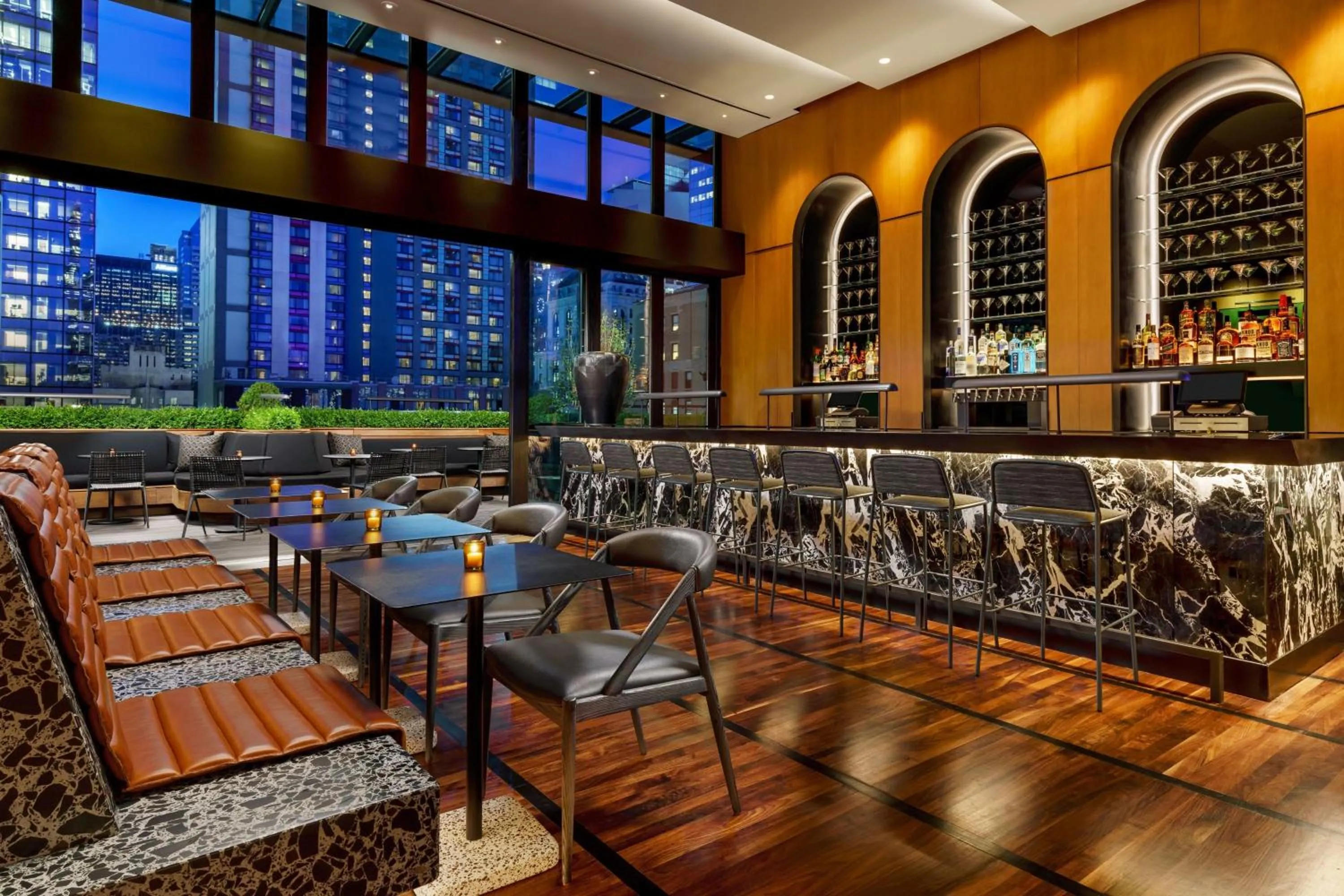 Lounge or bar in AC Hotel by Marriott New York Times Square