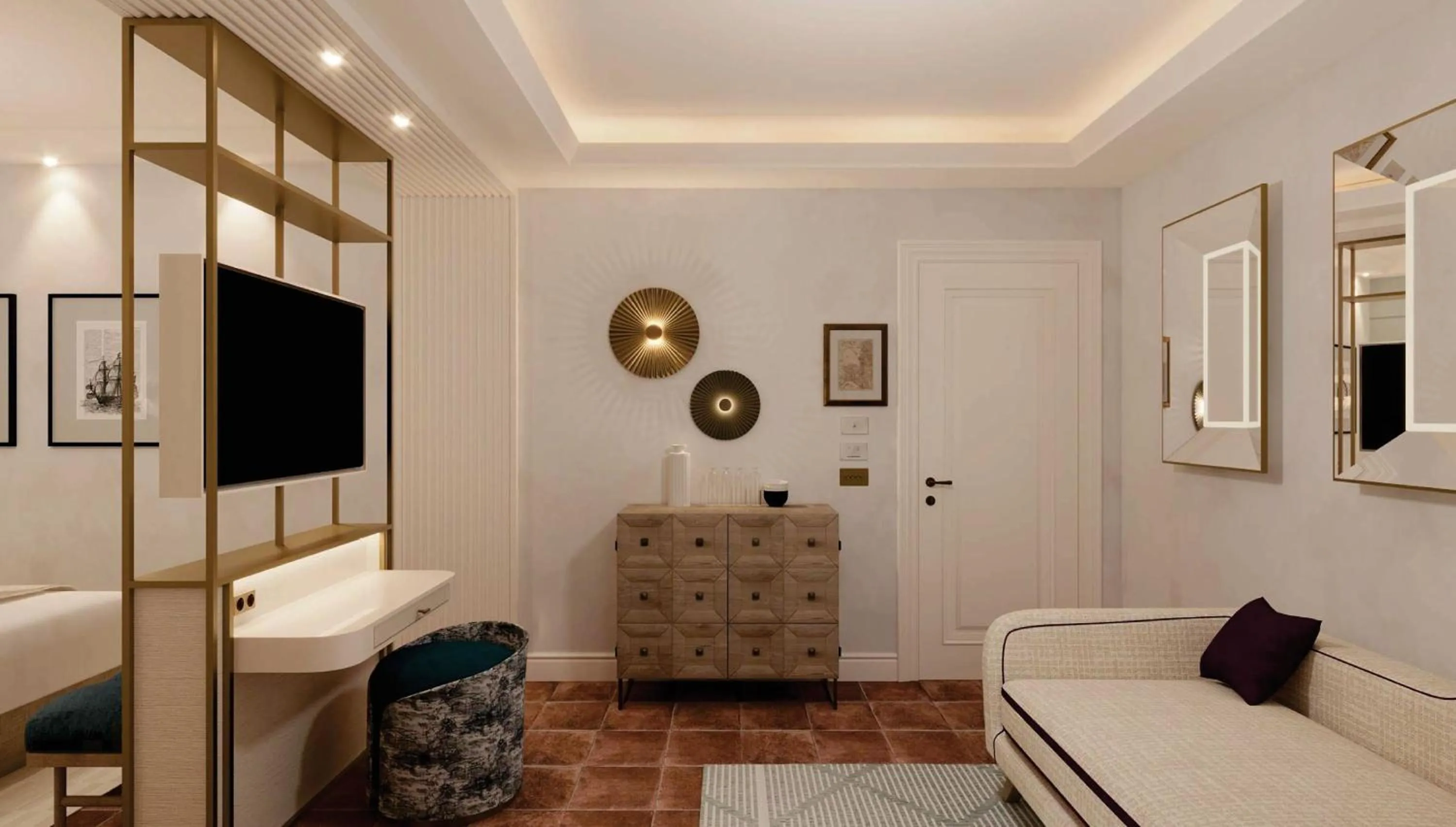 Living room in Fortino Napoleonico