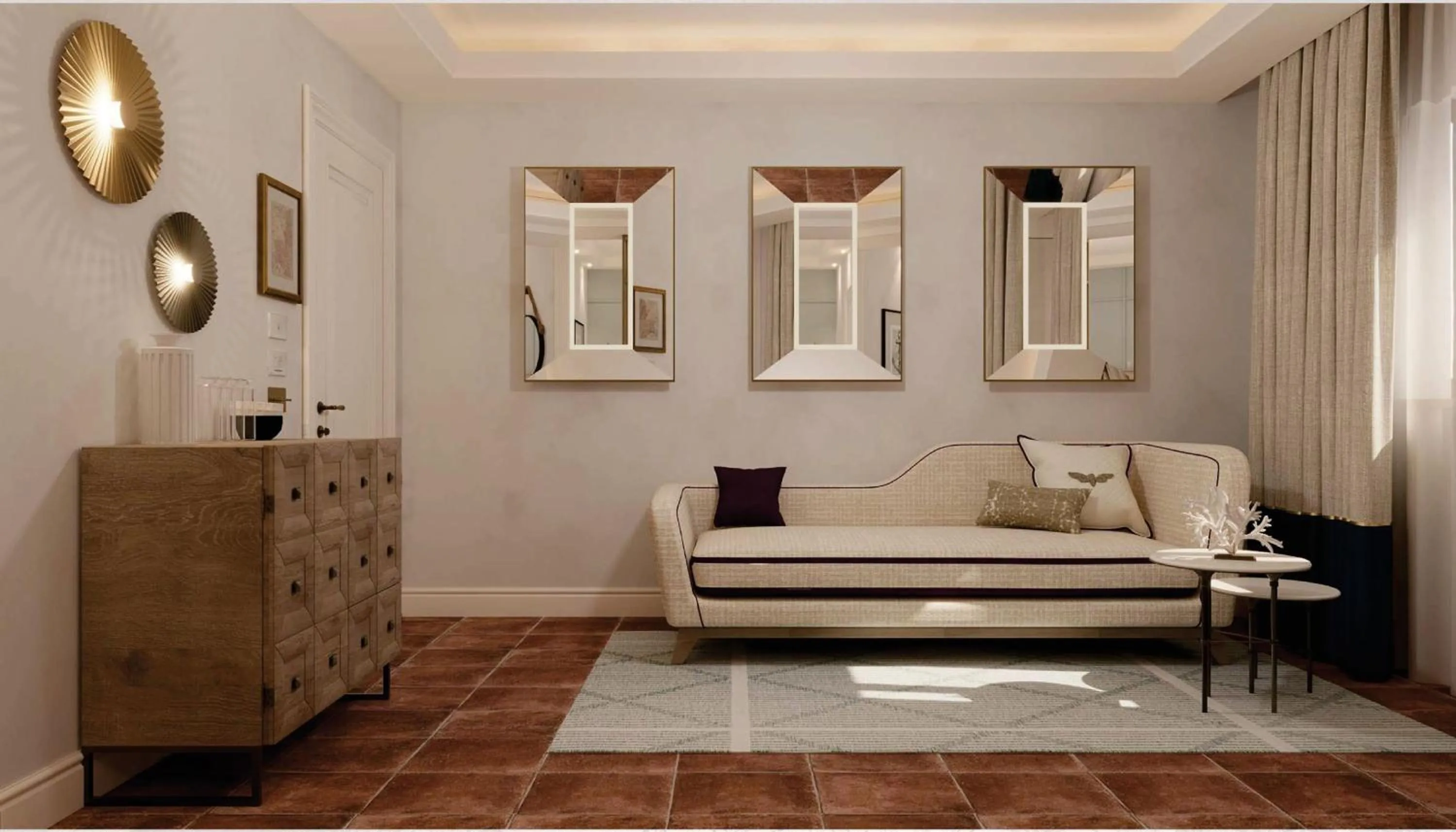 Living room in Fortino Napoleonico