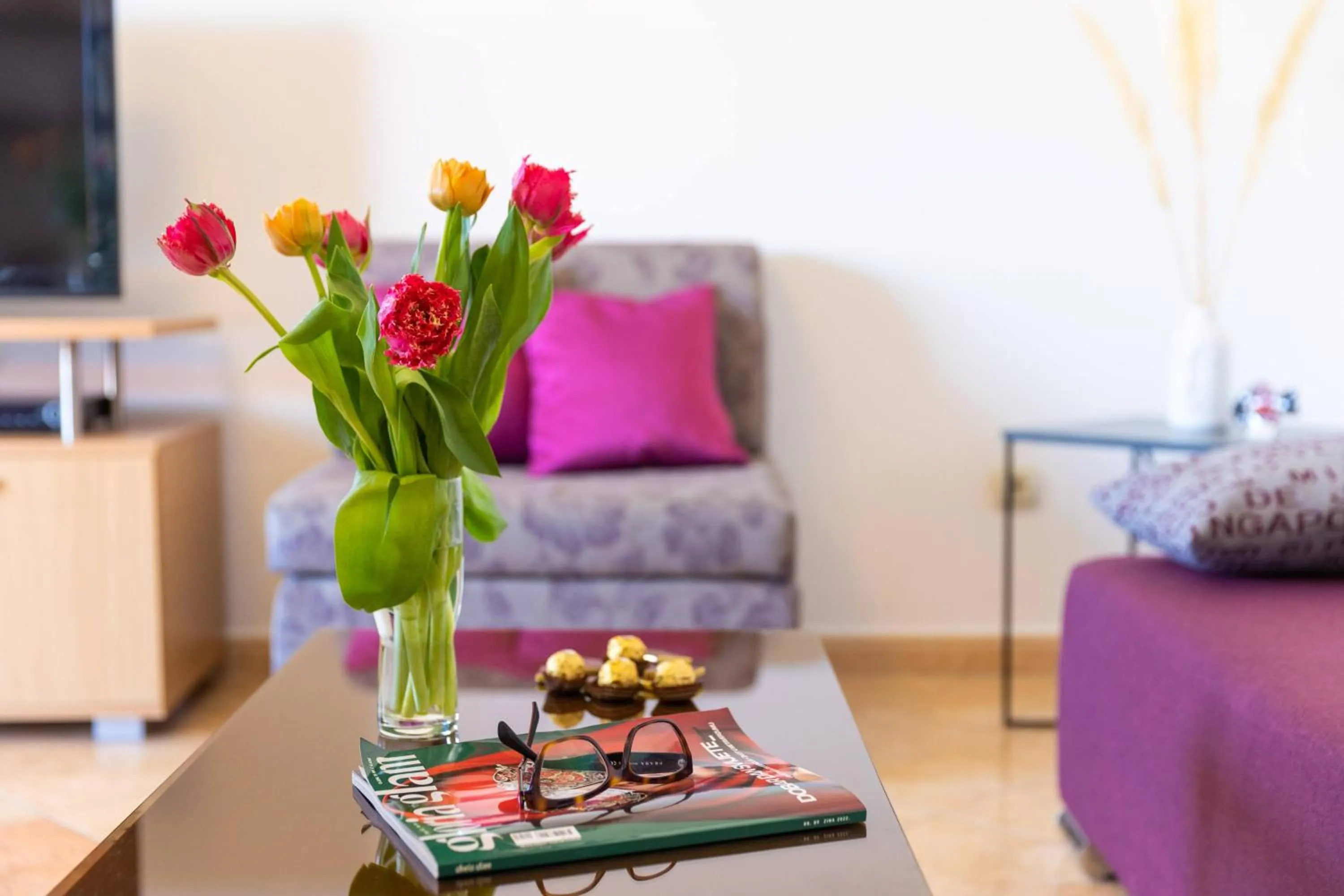 Seating area in Villa Erna