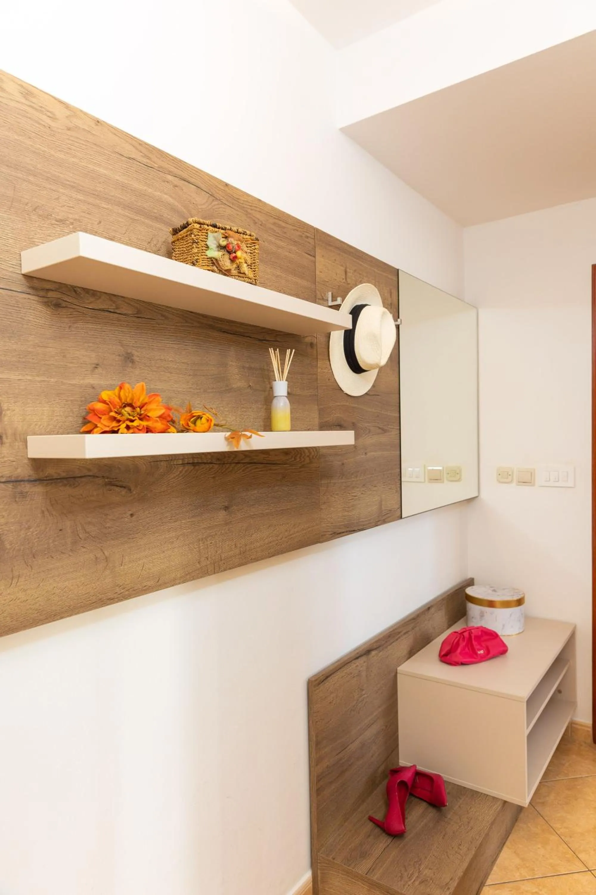 wardrobe, Bed in Villa Erna