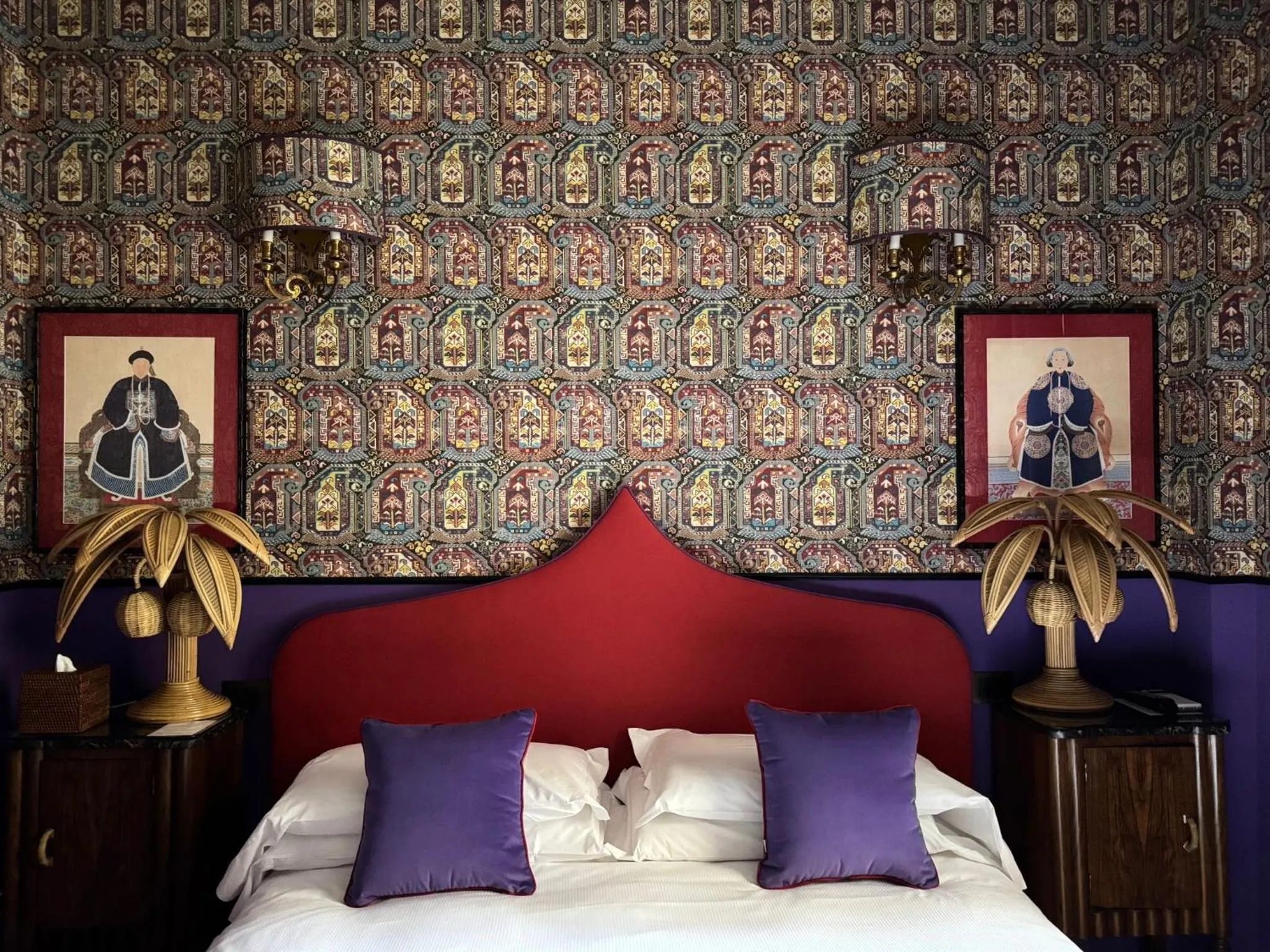 Bed in Hotel Hermitage