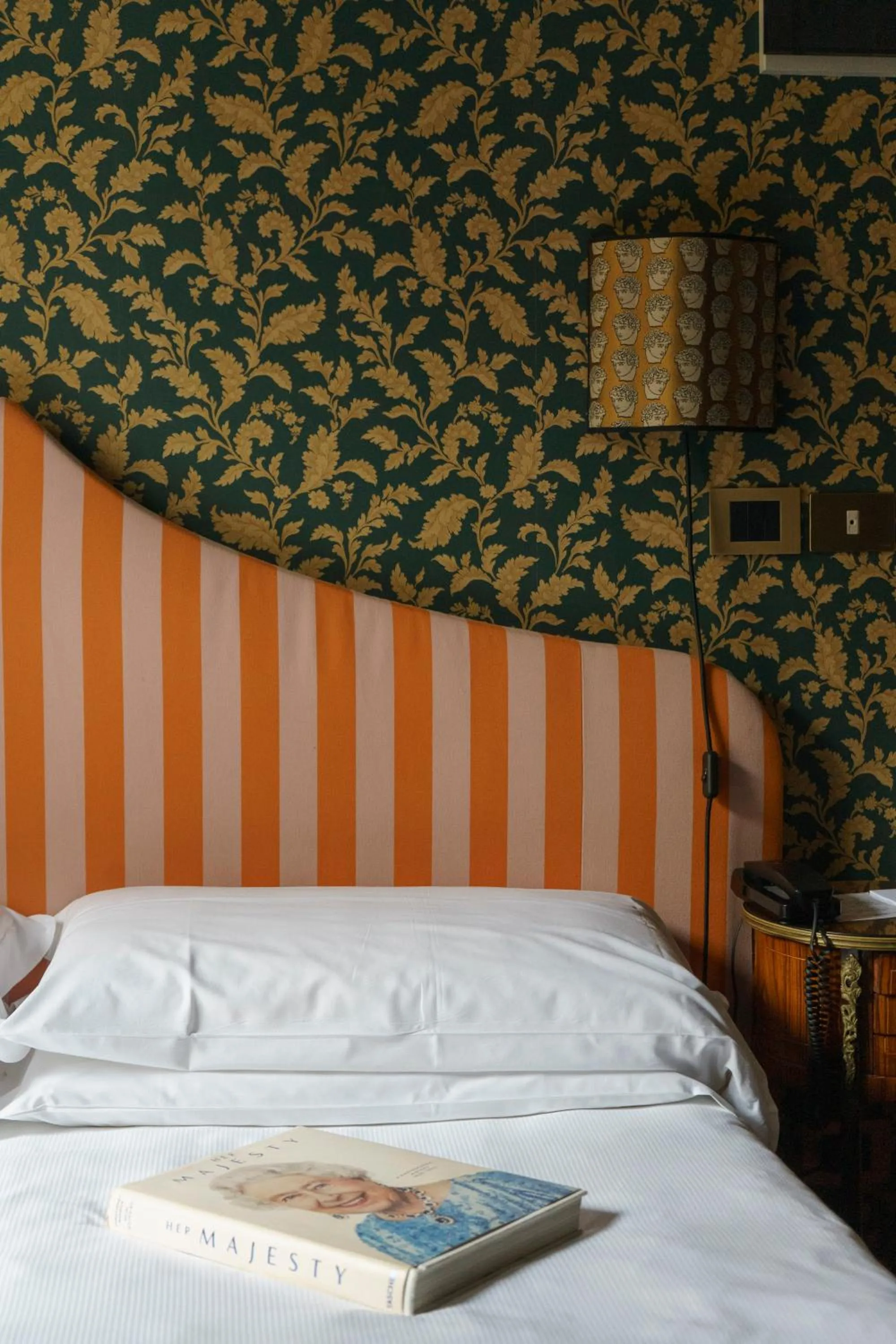 Decorative detail, Bed in Hotel Hermitage