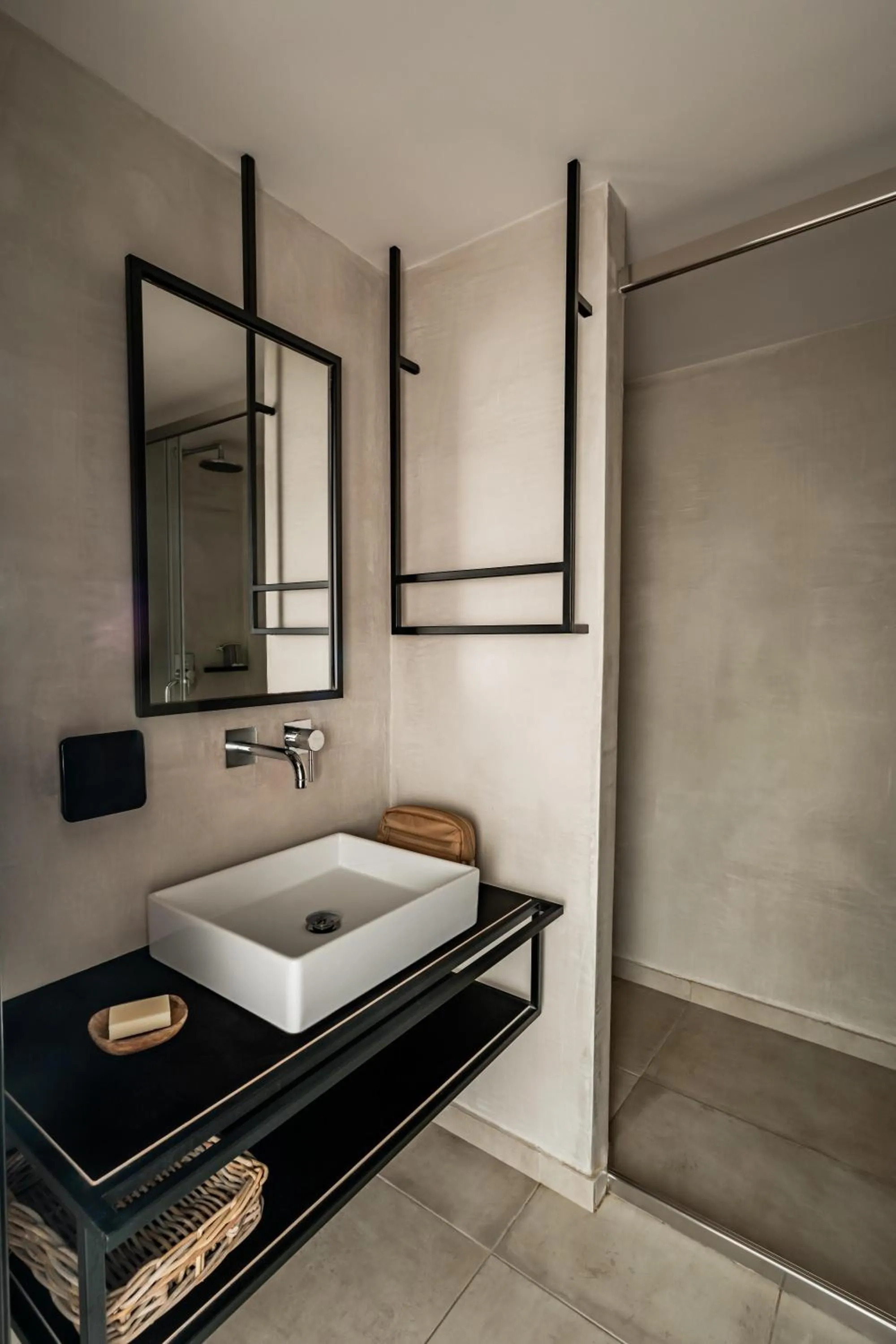 Bathroom, Bed in Cook's Club Hersonissos Crete