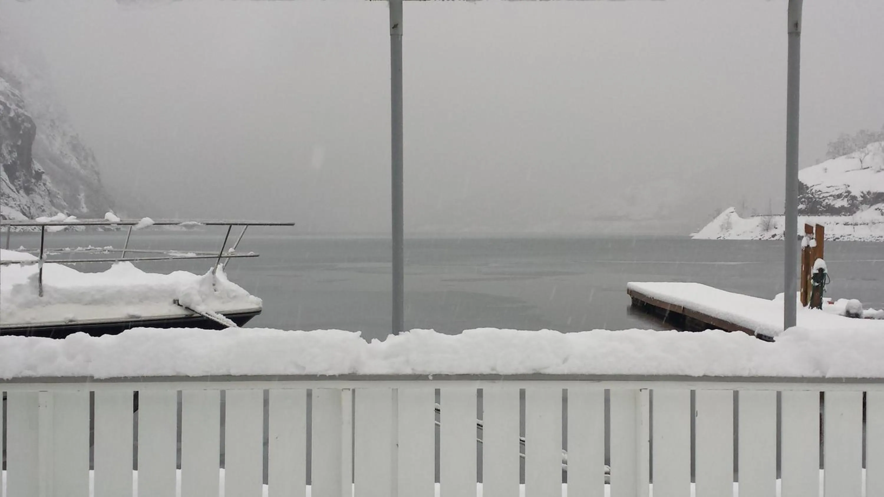 Patio in Flåm Marina