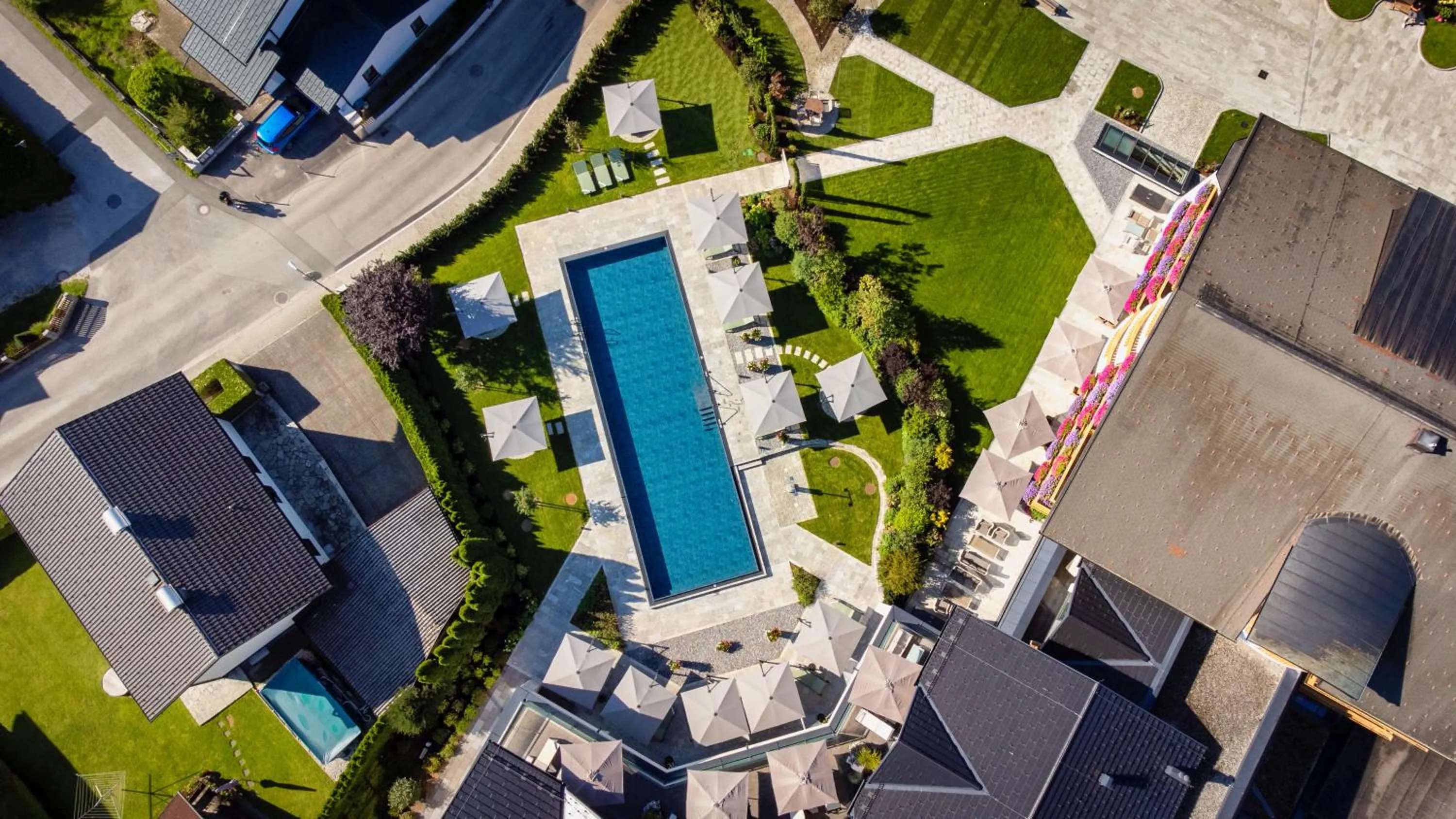 Pool view in Hotel Grünauerhof