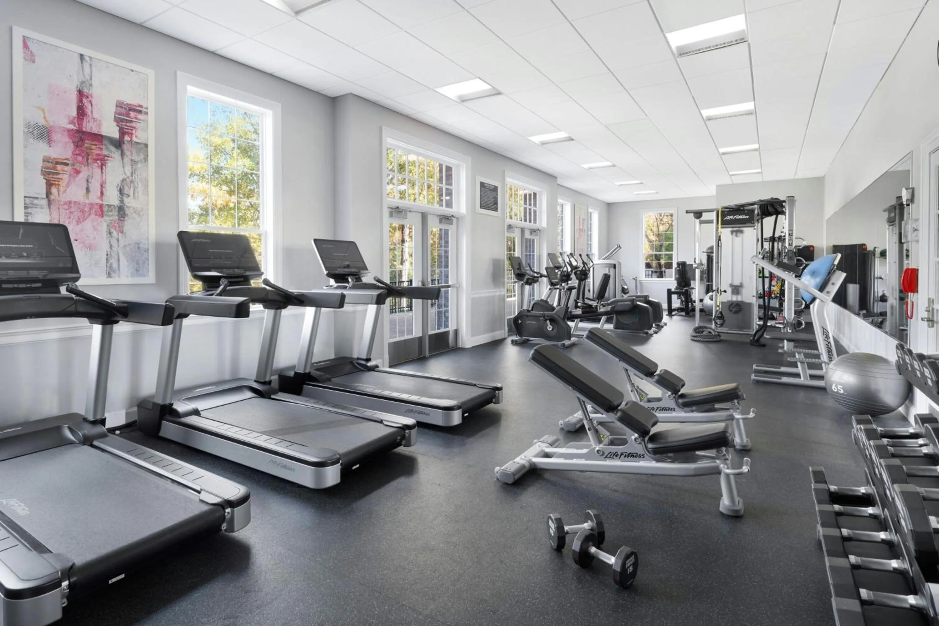 Fitness centre/facilities in Marriott's Manor Club at Ford's Colony