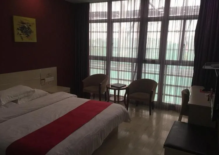 Bed in Thank Inn Chain Hotel Jiangsu Suzhou Wujiang Pedestrian Street