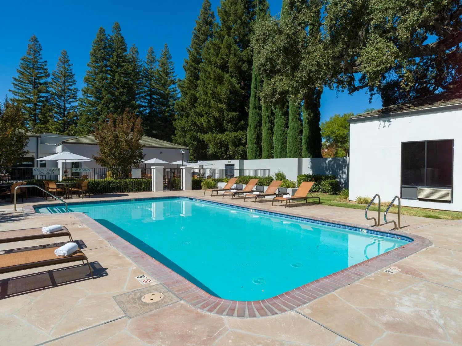Swimming pool in Courtyard Sacramento Airport Natomas